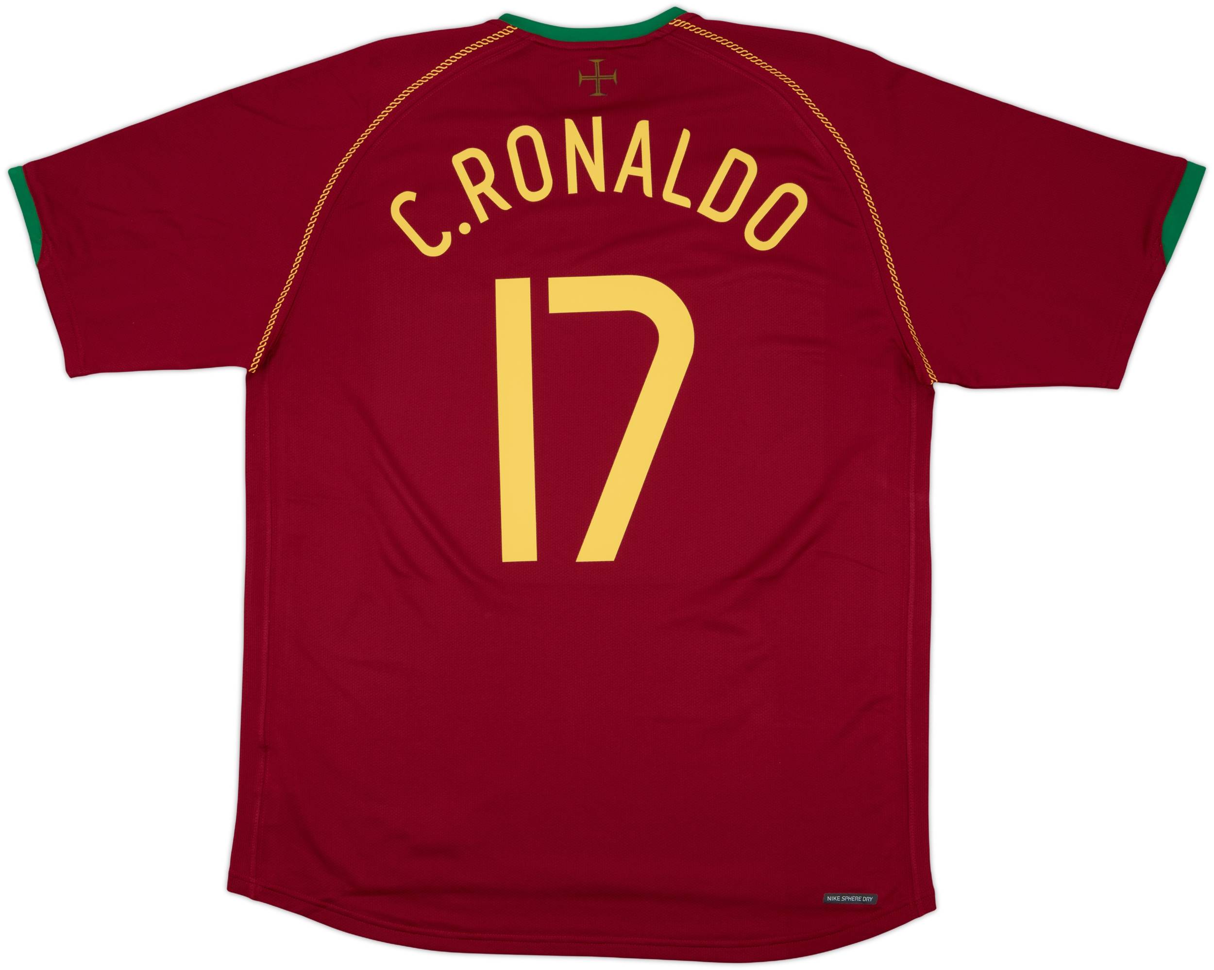 2006-08 Portugal Home Shirt C.Ronaldo #17 - 9/10 - (XL)