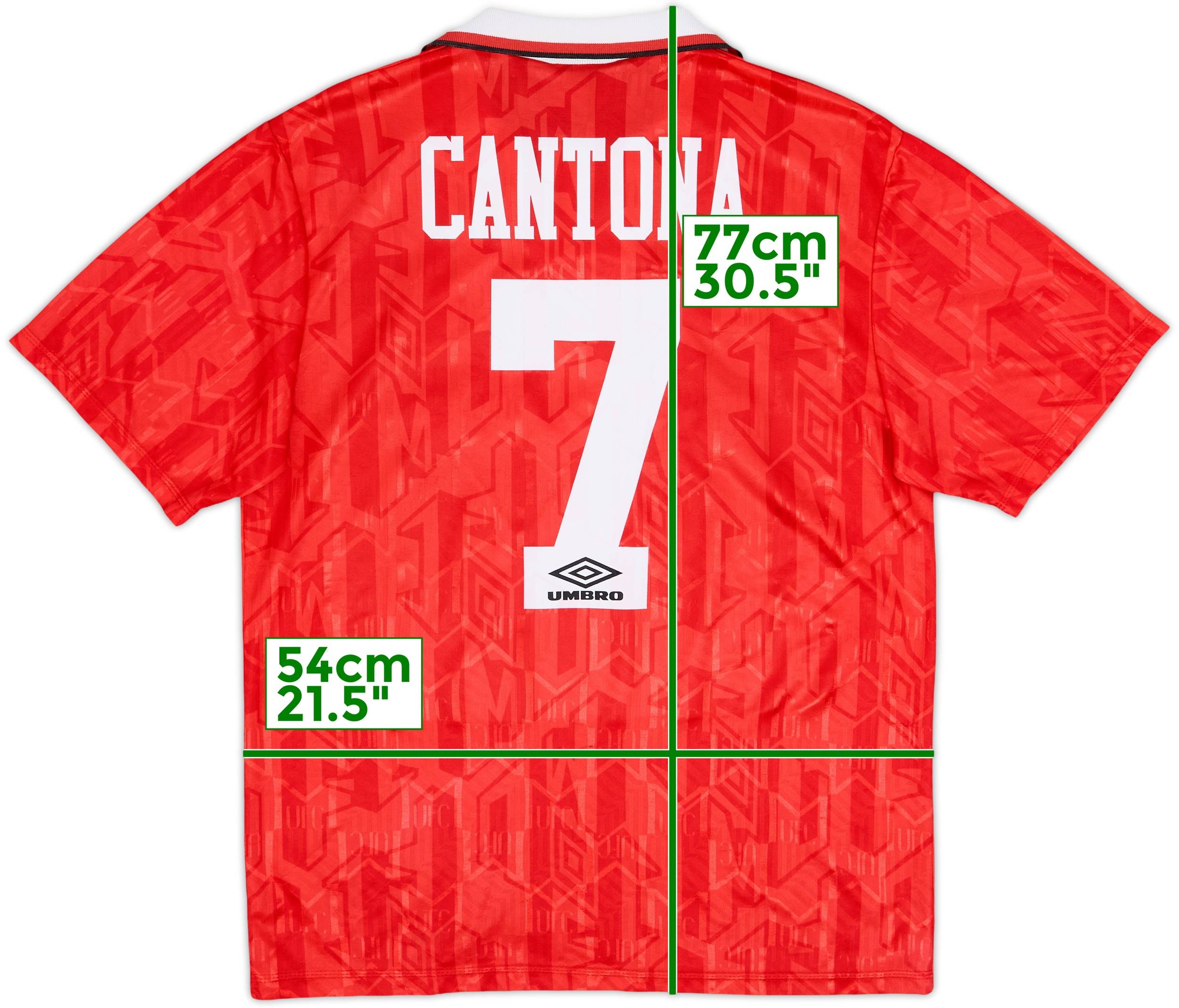 1992-94 Manchester United Cantona カントナ 1992-94 Manchester United Home Shirt Cantona #7 - 7/10 - (L)