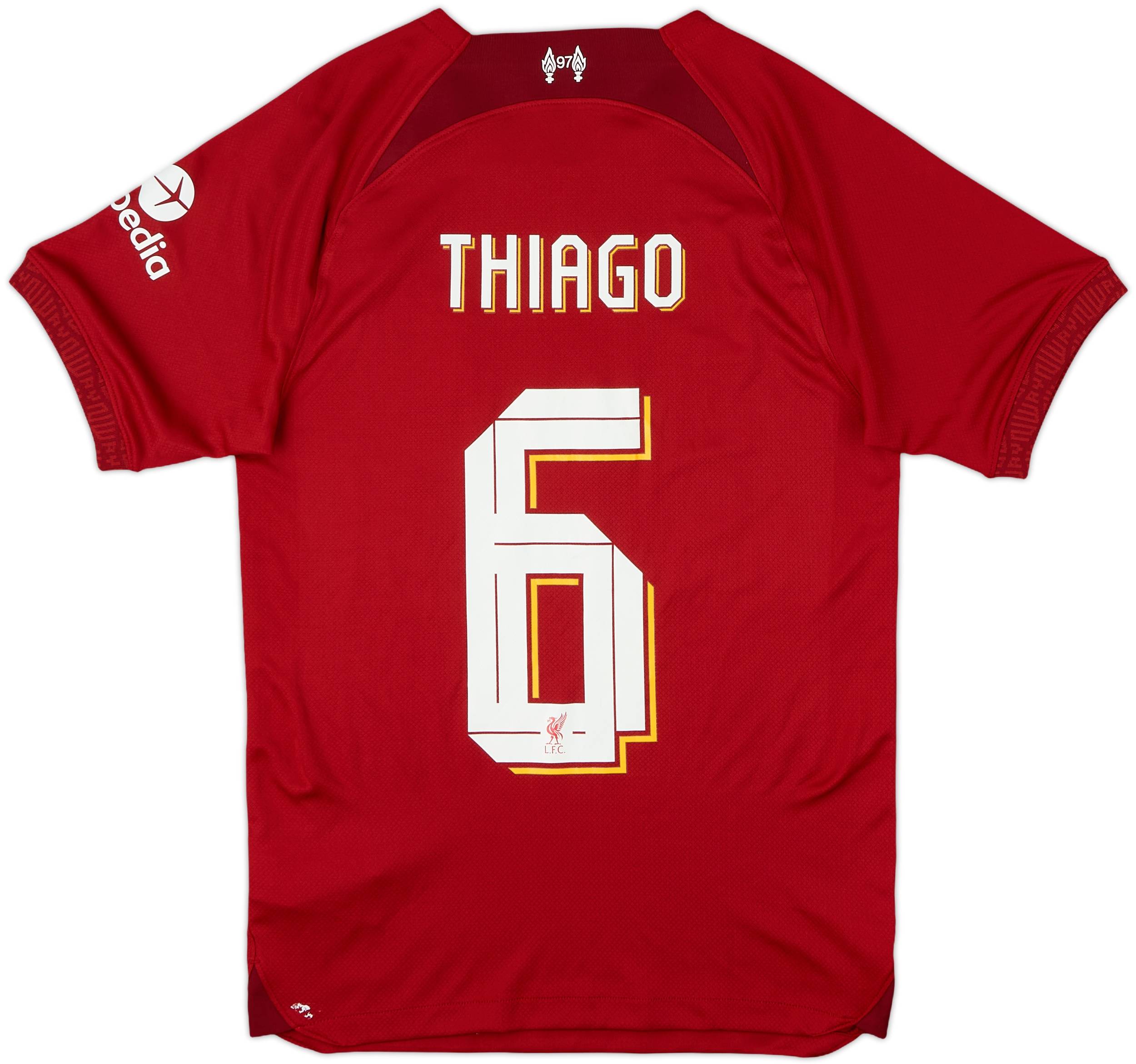 2022-23 Liverpool Home Shirt Thiago #6 - 8/10 - (XS)