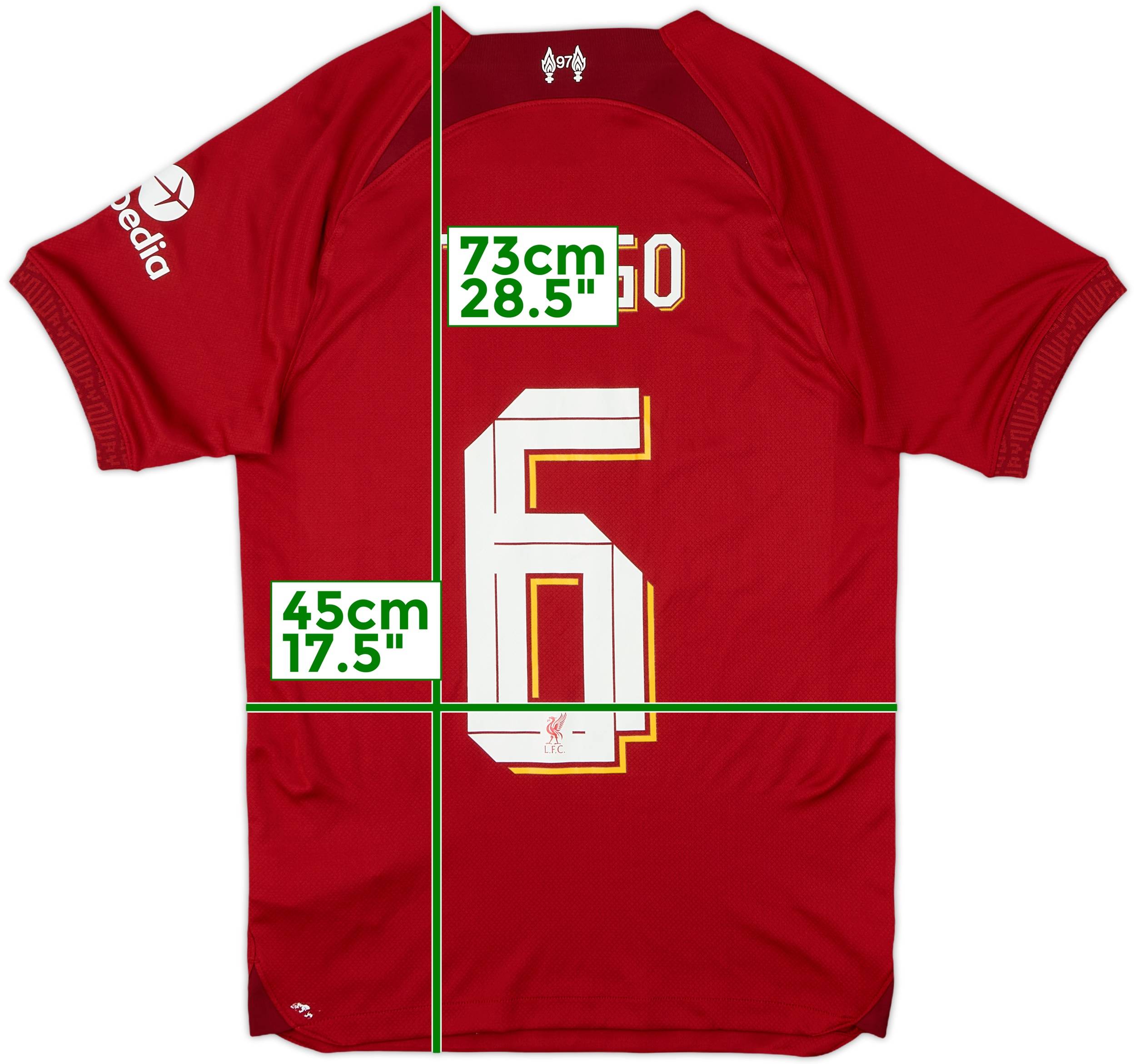 2022-23 Liverpool Home Shirt Thiago #6 - 8/10 - (XS)