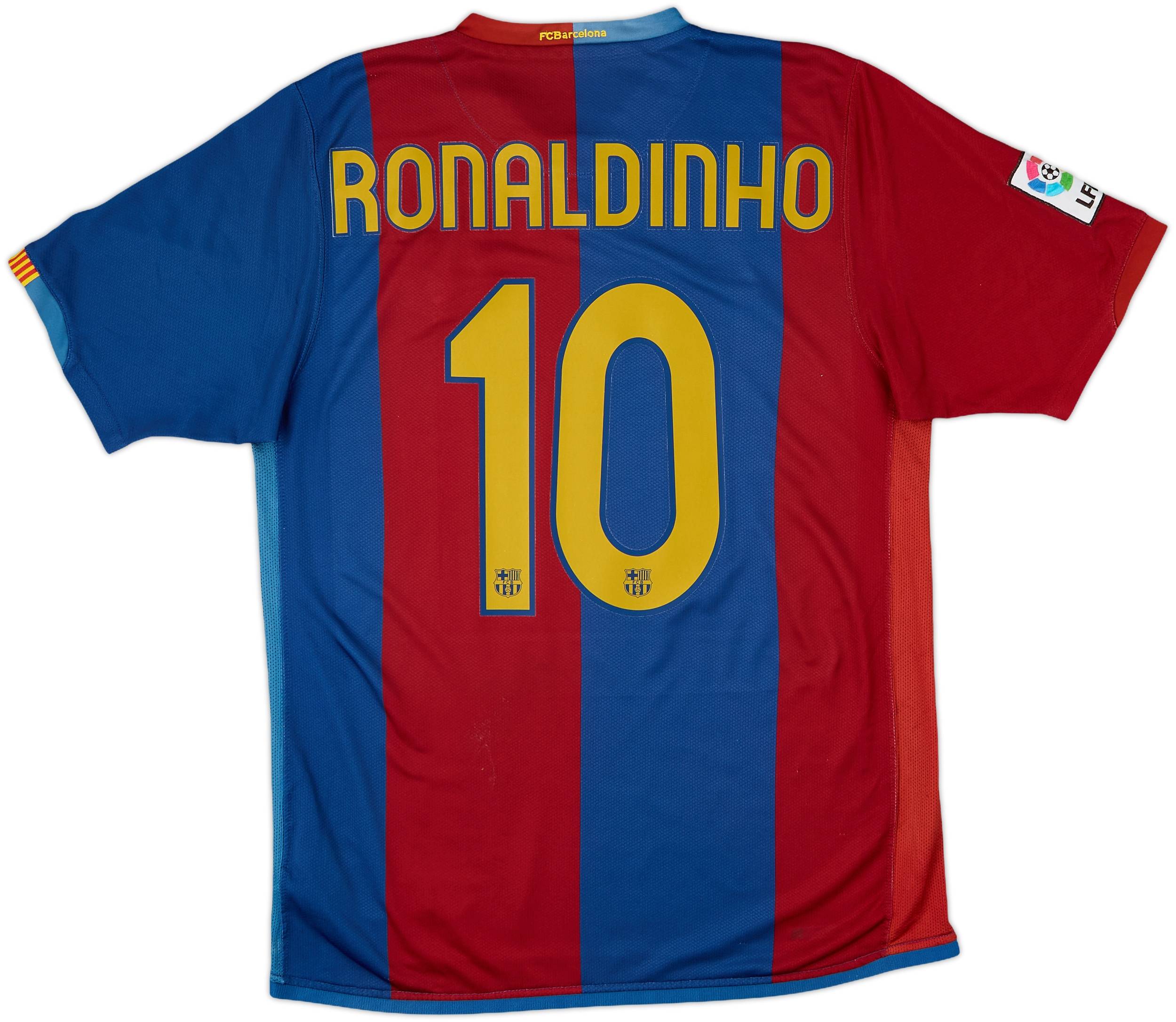 2006-07 Barcelona Home Shirt Ronaldinho #10 - 6/10 - (M)