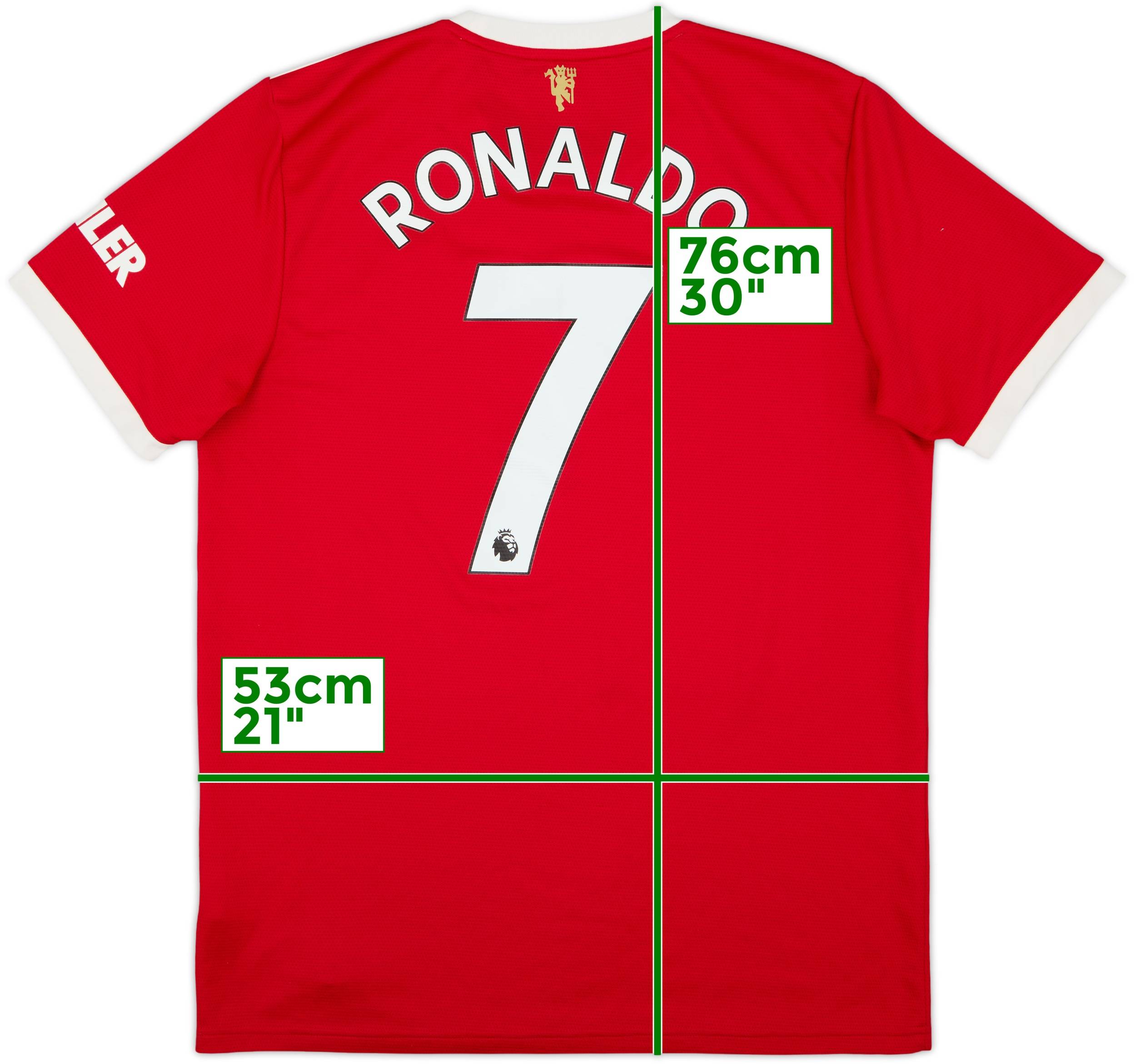 2021-22 Manchester United Home Shirt Ronaldo #7 - 8/10 - (L)