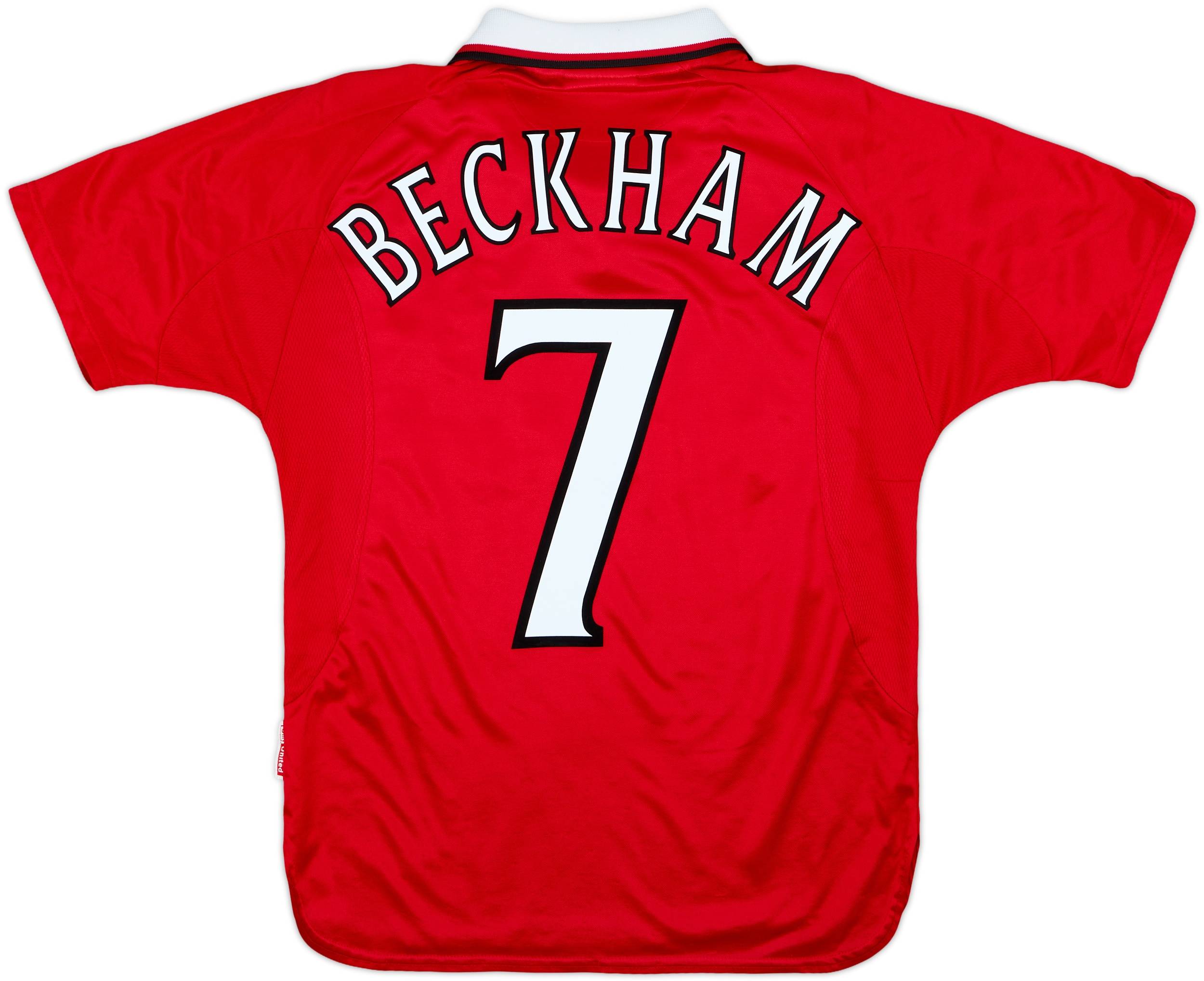 1999-00 Manchester United 'CL Winners' Shirt Beckham #7 - 8/10 - (Y)