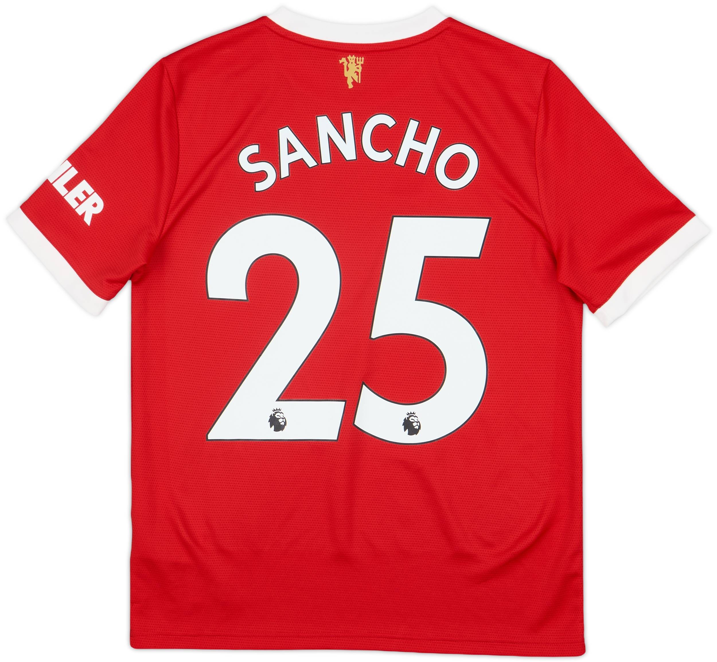 2021-22 Manchester United Home Shirt Sancho #25 - 10/10 - (L.Boys)