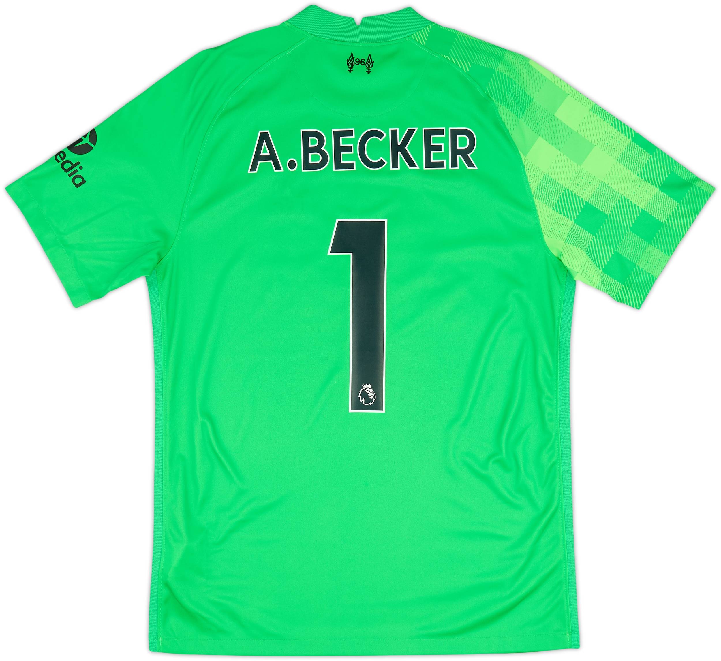 2021-22 Liverpool GK Shirt A.Becker #1 - 9/10 - (M)