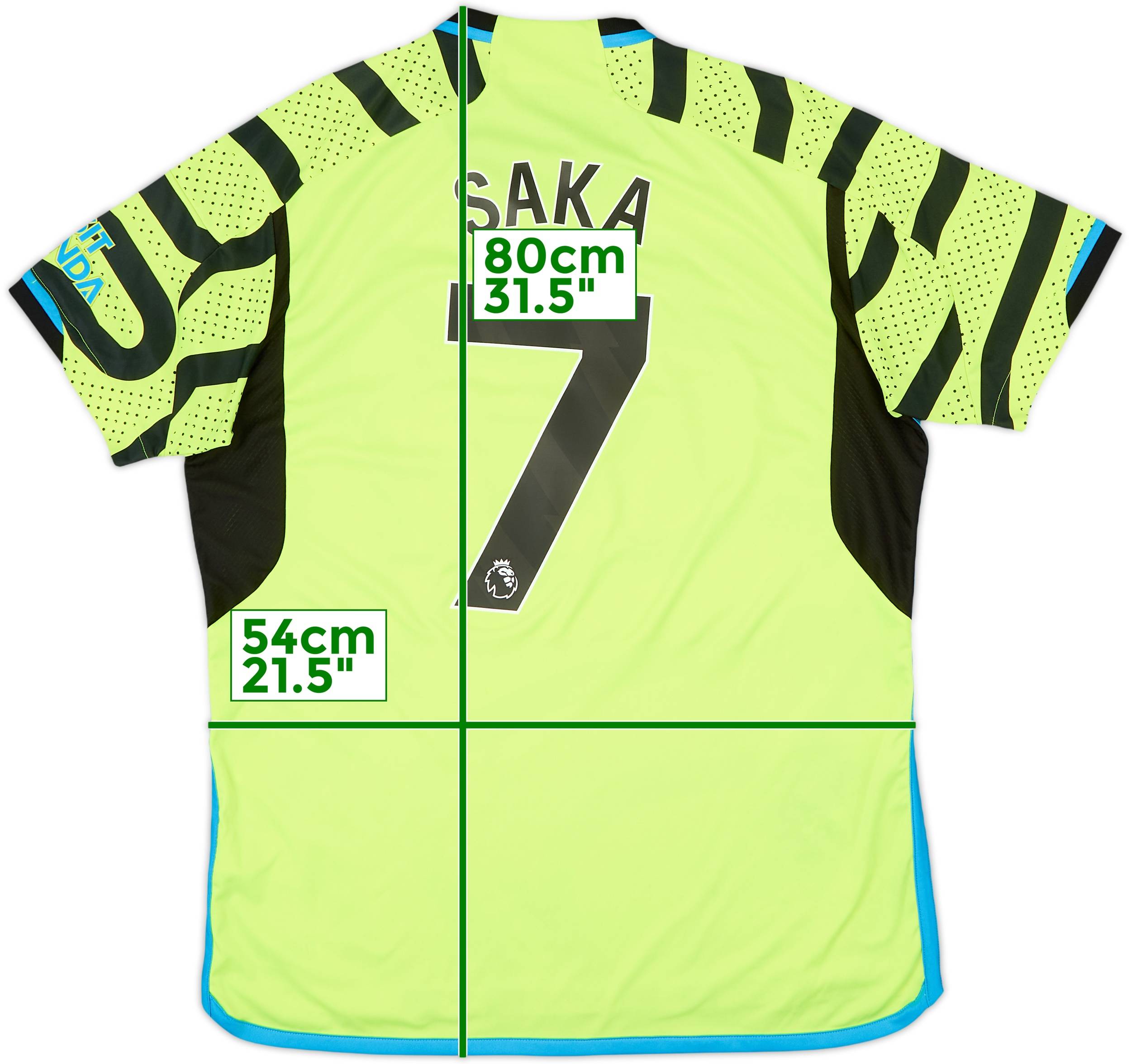 2023-24 Arsenal Away Shirt Saka #7 - 8/10 - (L)