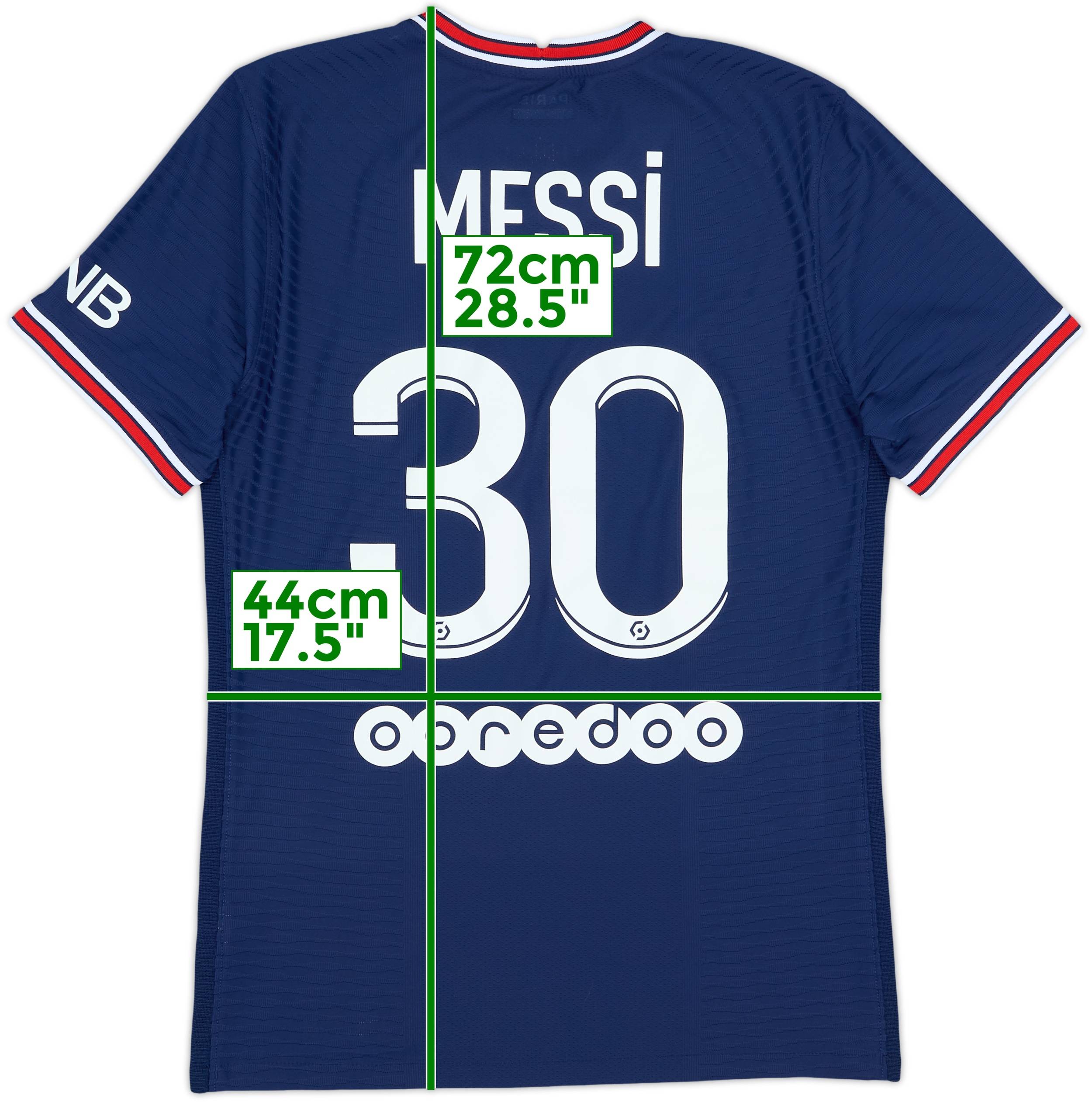 2021-22 Paris Saint-Germain Authentic Home Shirt Messi #30 - 10/10