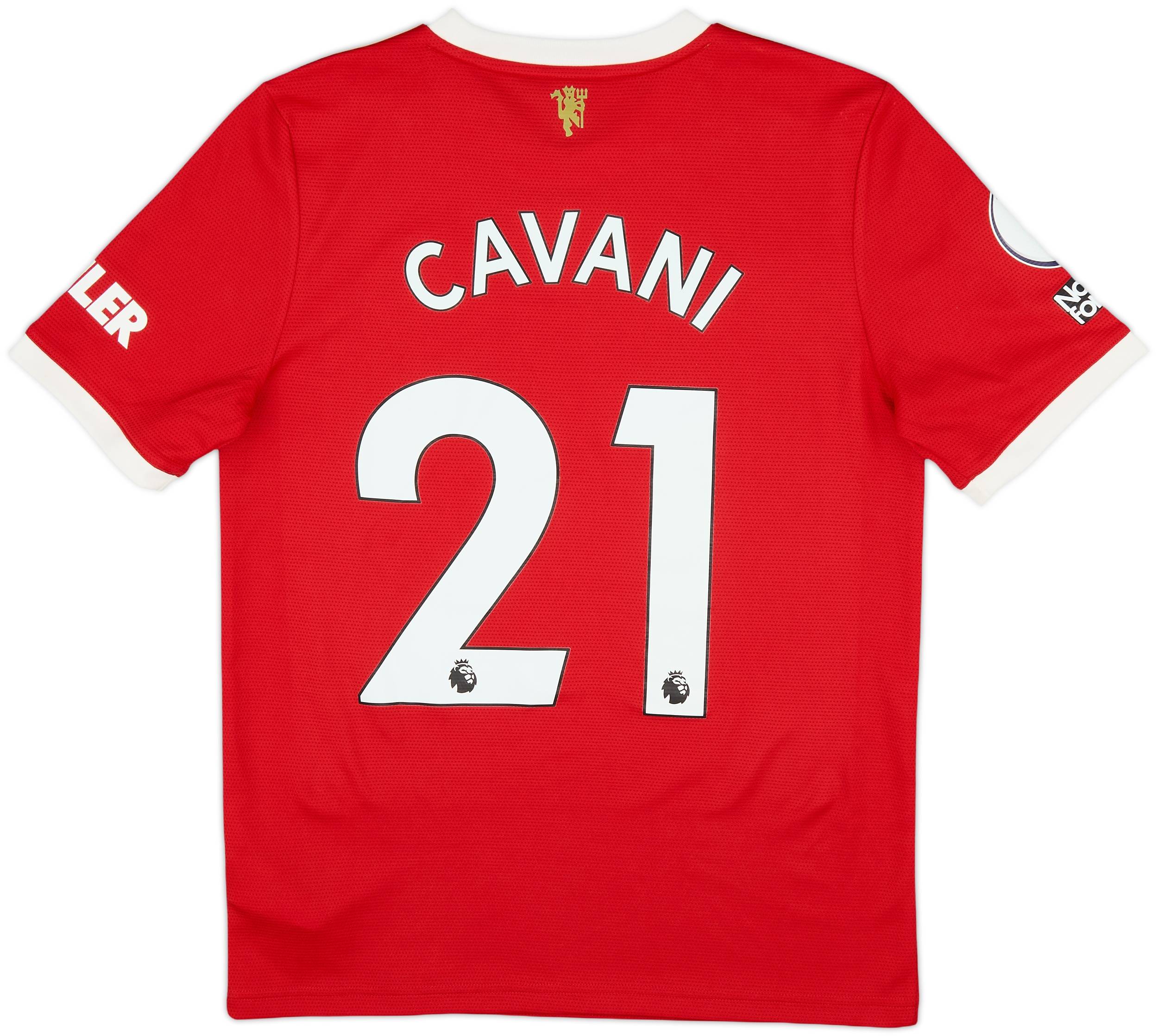 2021-22 Manchester United Home Shirt Cavani #21 (XL.Boys)
