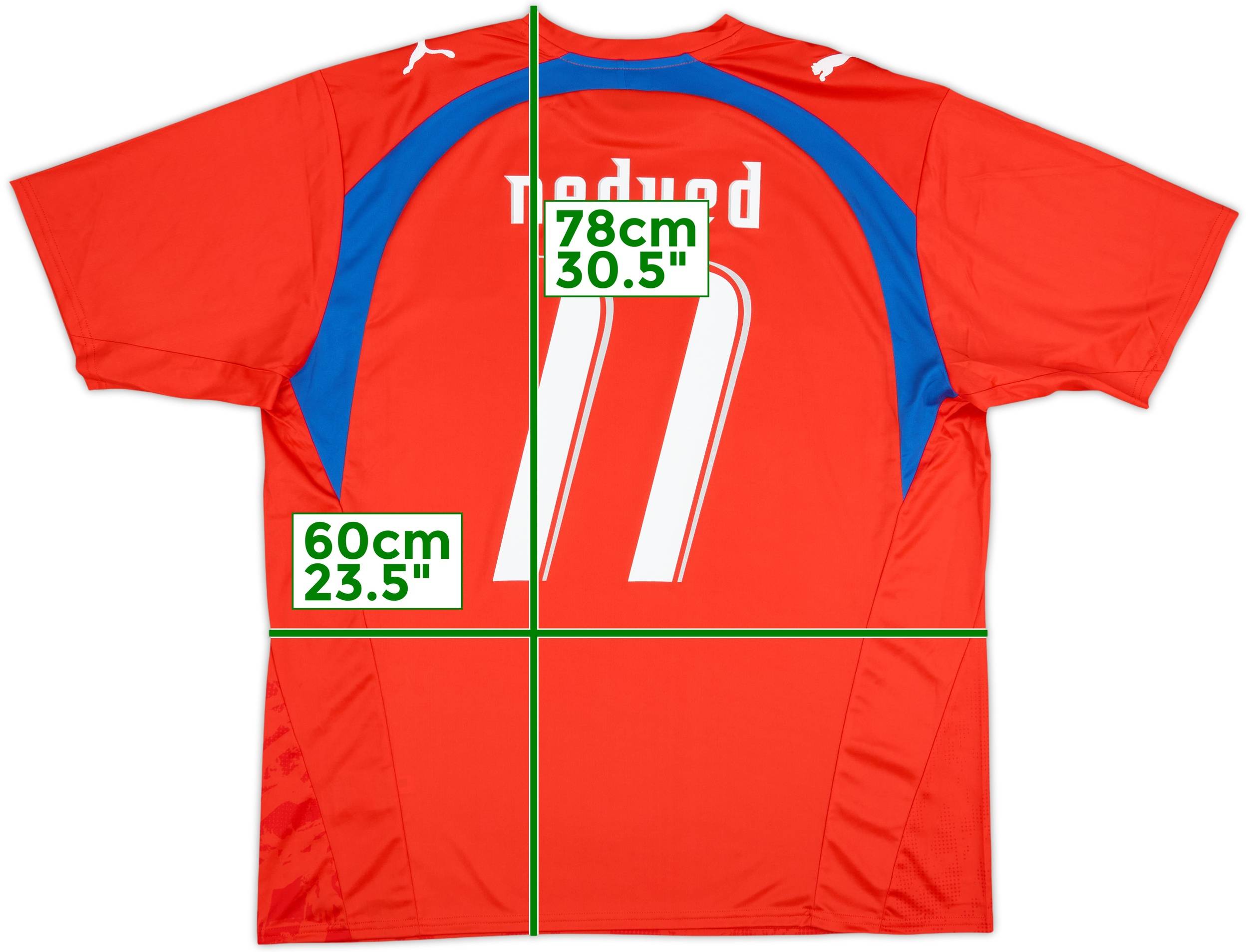 2006-08 Czech Republic Basic Home Shirt Nedved #11 - 10/10 - (XL)