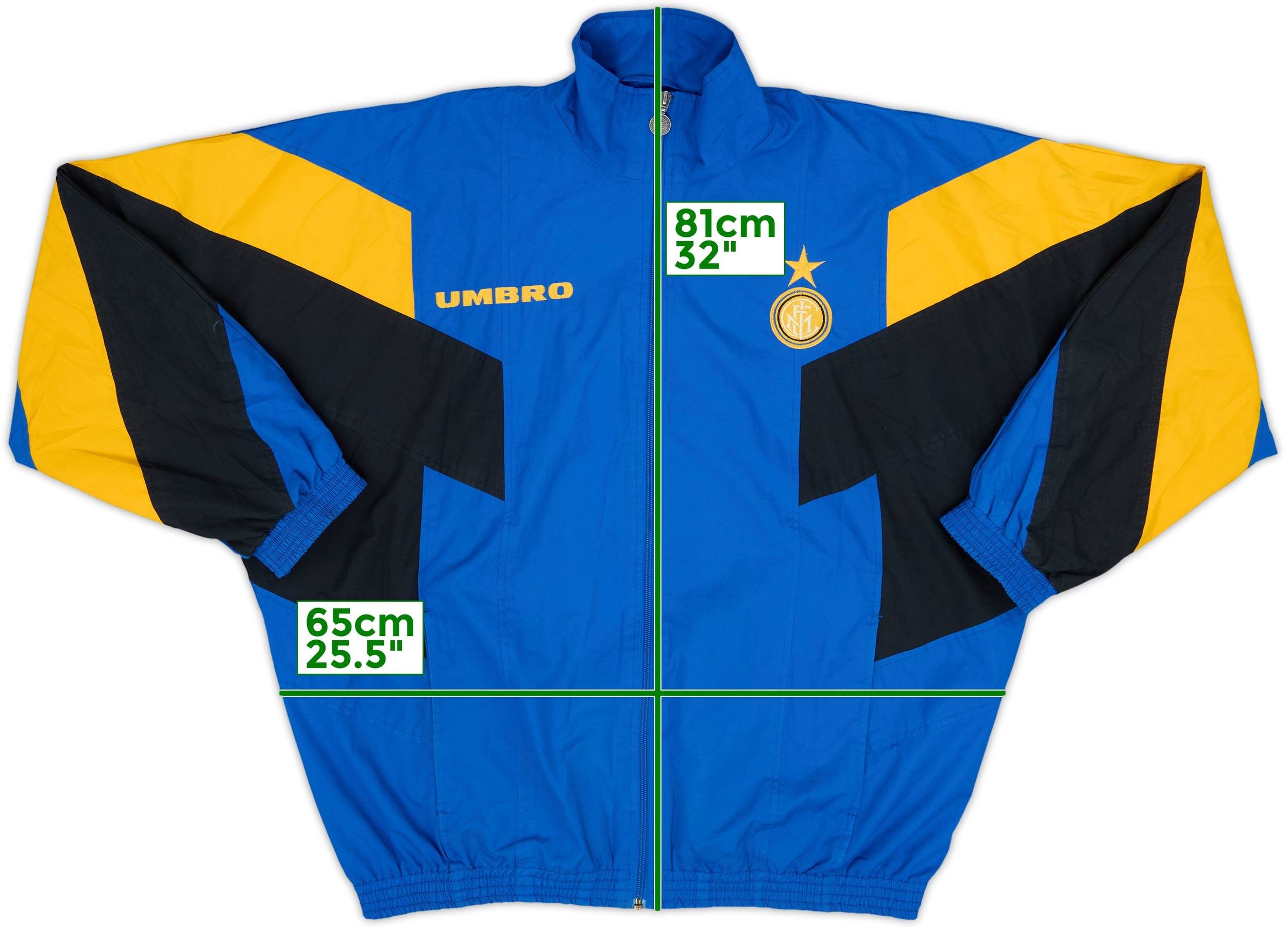90s UMBRO×INTER 96/98 Half Zip Piste 1996-98 Inter Milan Umbro Track Jacket - 9/10 - (XL)