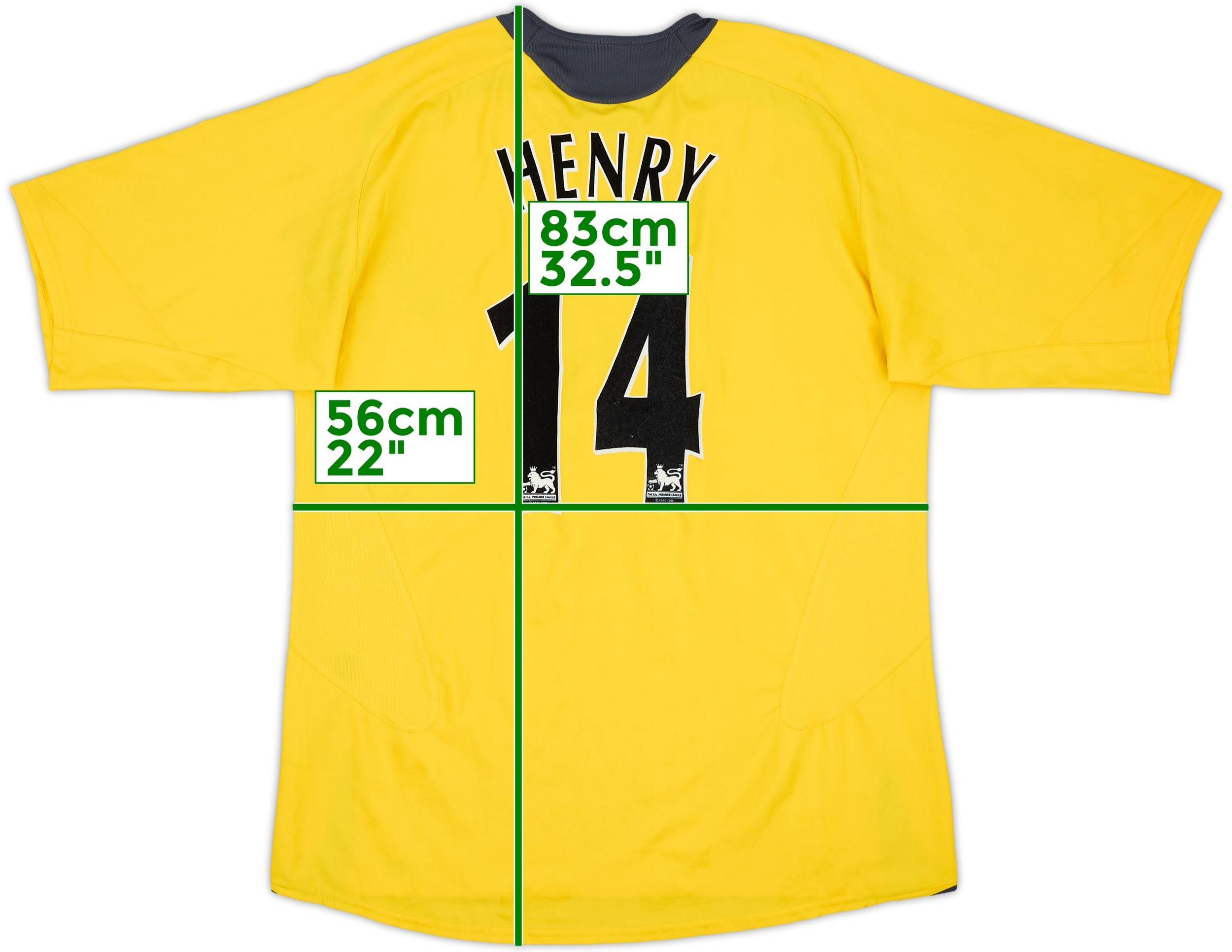 2006-07 Arsenal Away Shirt Henry #14 - 8/10 - (XL)