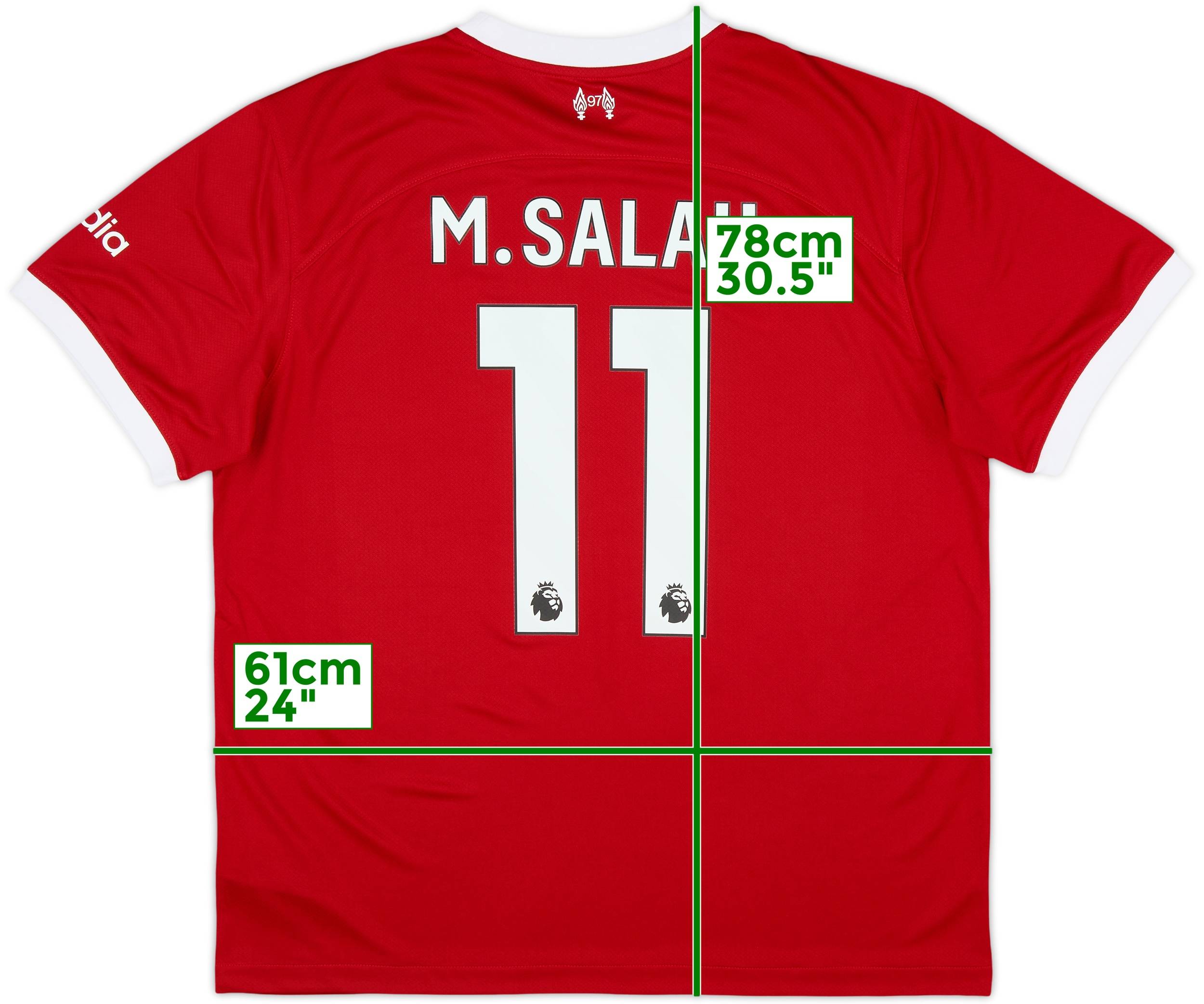 2023-24 Liverpool Home Shirt Salah #11 (L)