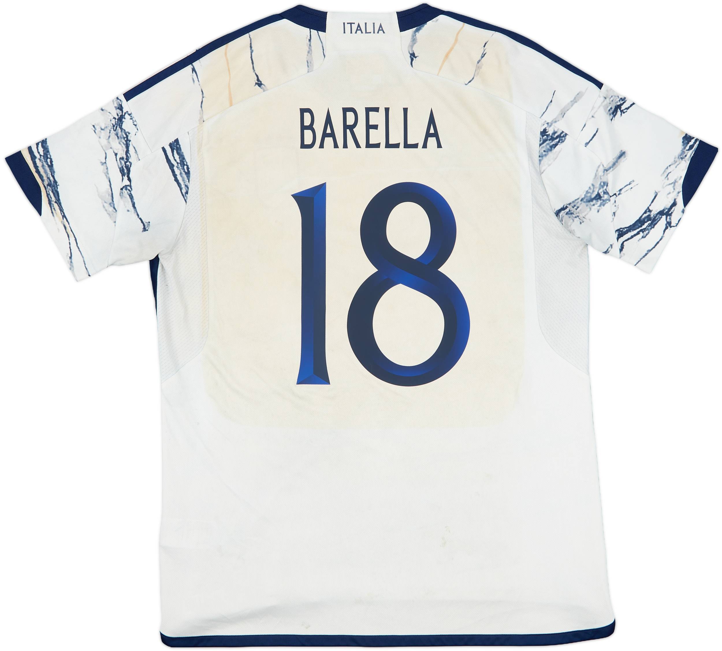 2023-24 Italy Away Shirt Barella #18 - 3/10 - (L)