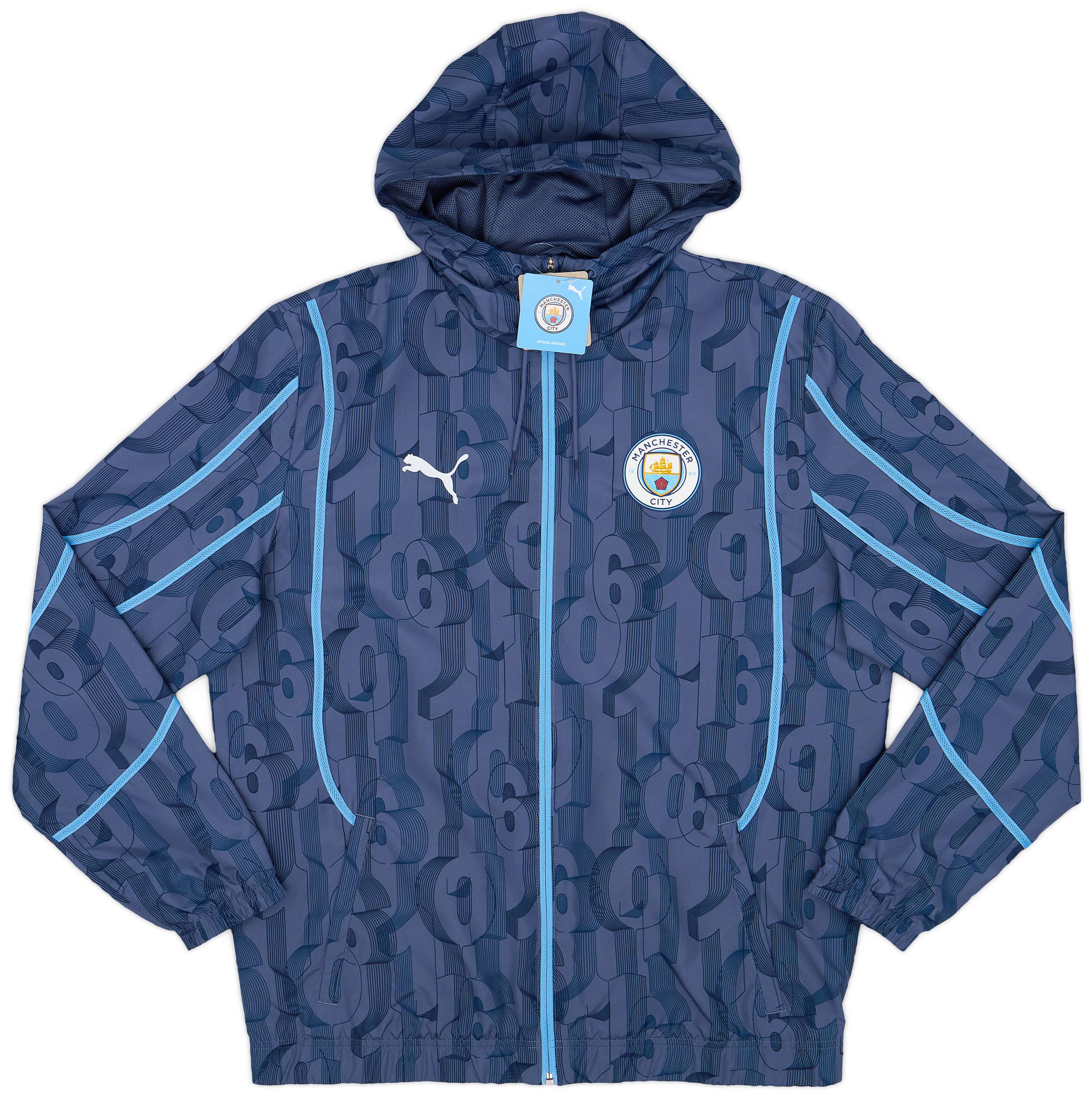 2024-25 Manchester City Puma Pre-Match Hooded Jacket