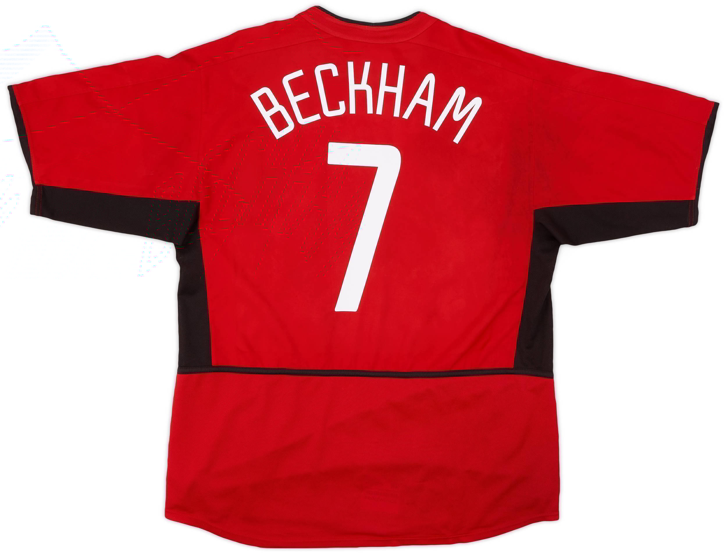 2002-04 Manchester United Home Shirt Beckham #7 - 5/10 - (L)