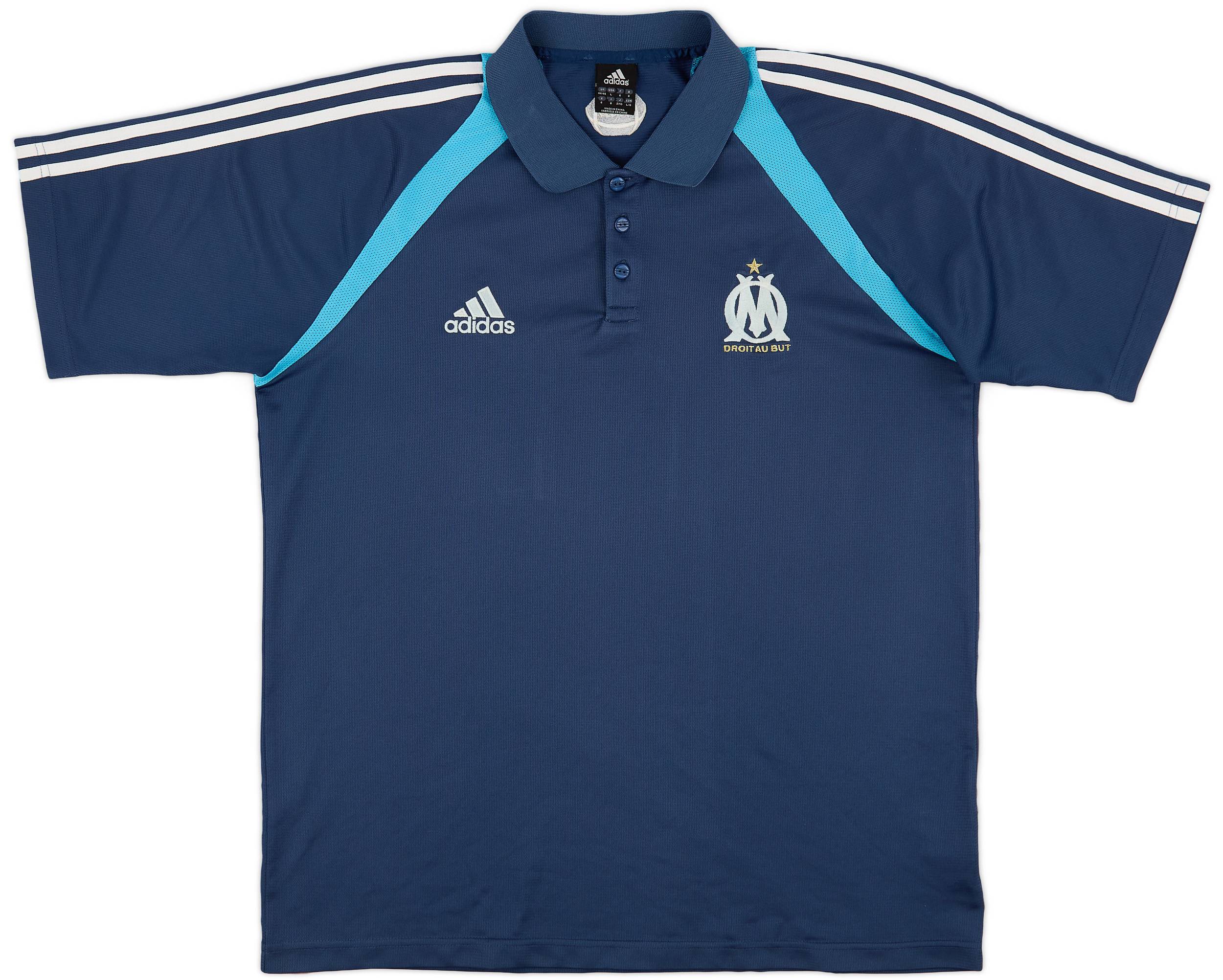 2004-05 Olympique Marseille adidas Polo Shirt - 8/10 - (L/XL)