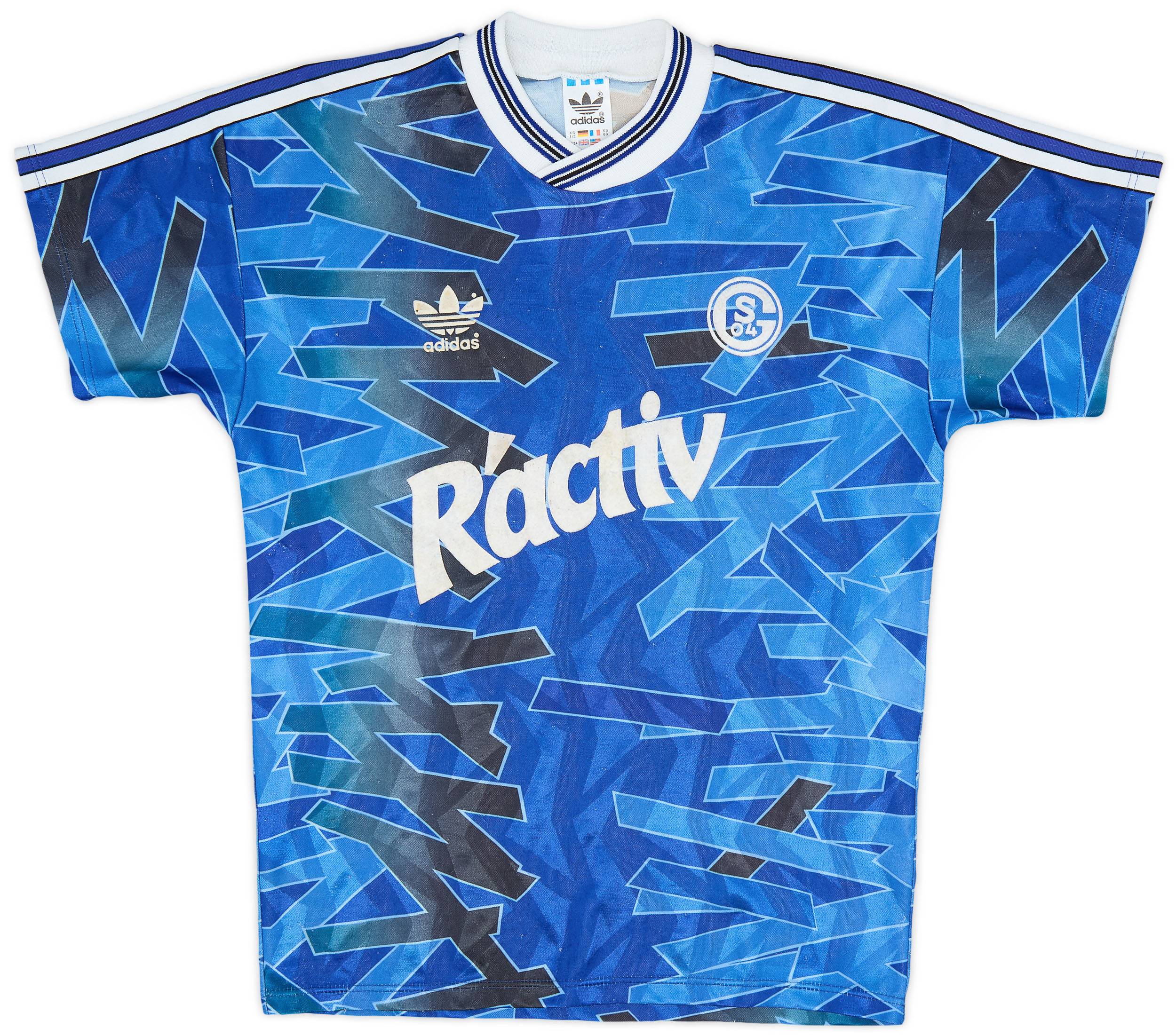 1992-93 Schalke 04 Home Shirt - 8/10 - (L.Boys)