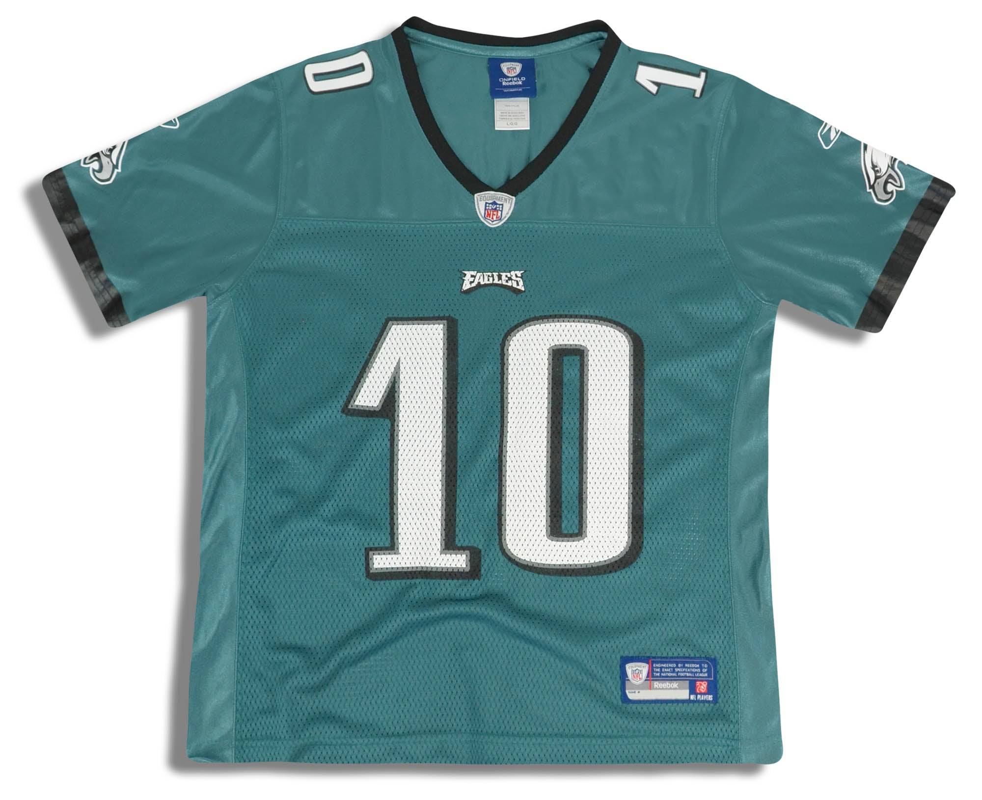 2008-11 Philadelphia Eagles Jackson #10 Reebok On Field Jersey (Home) Womens (L)