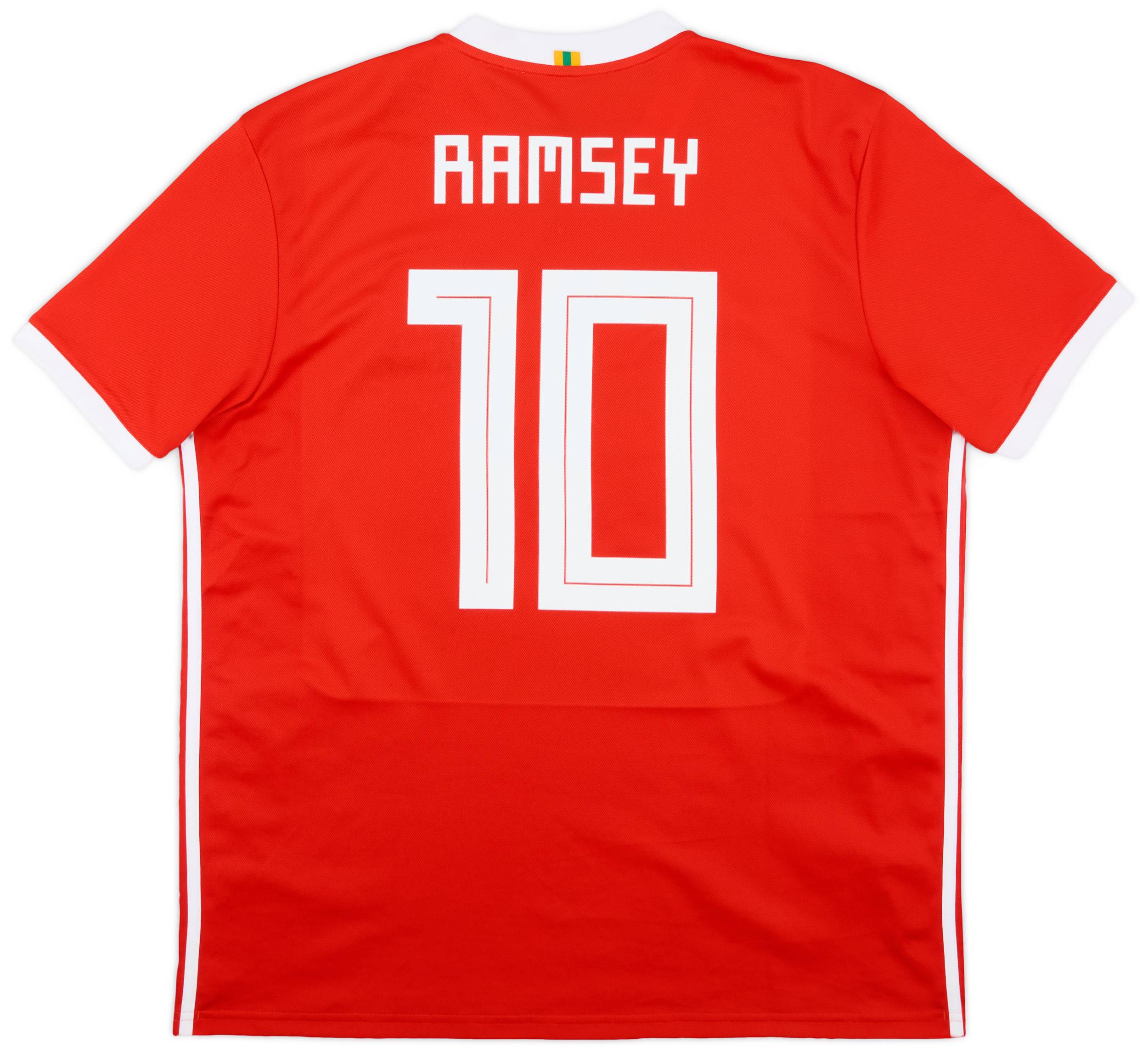 2018-19 Wales Home Shirt Ramsey #10 - 9/10 - (XL)