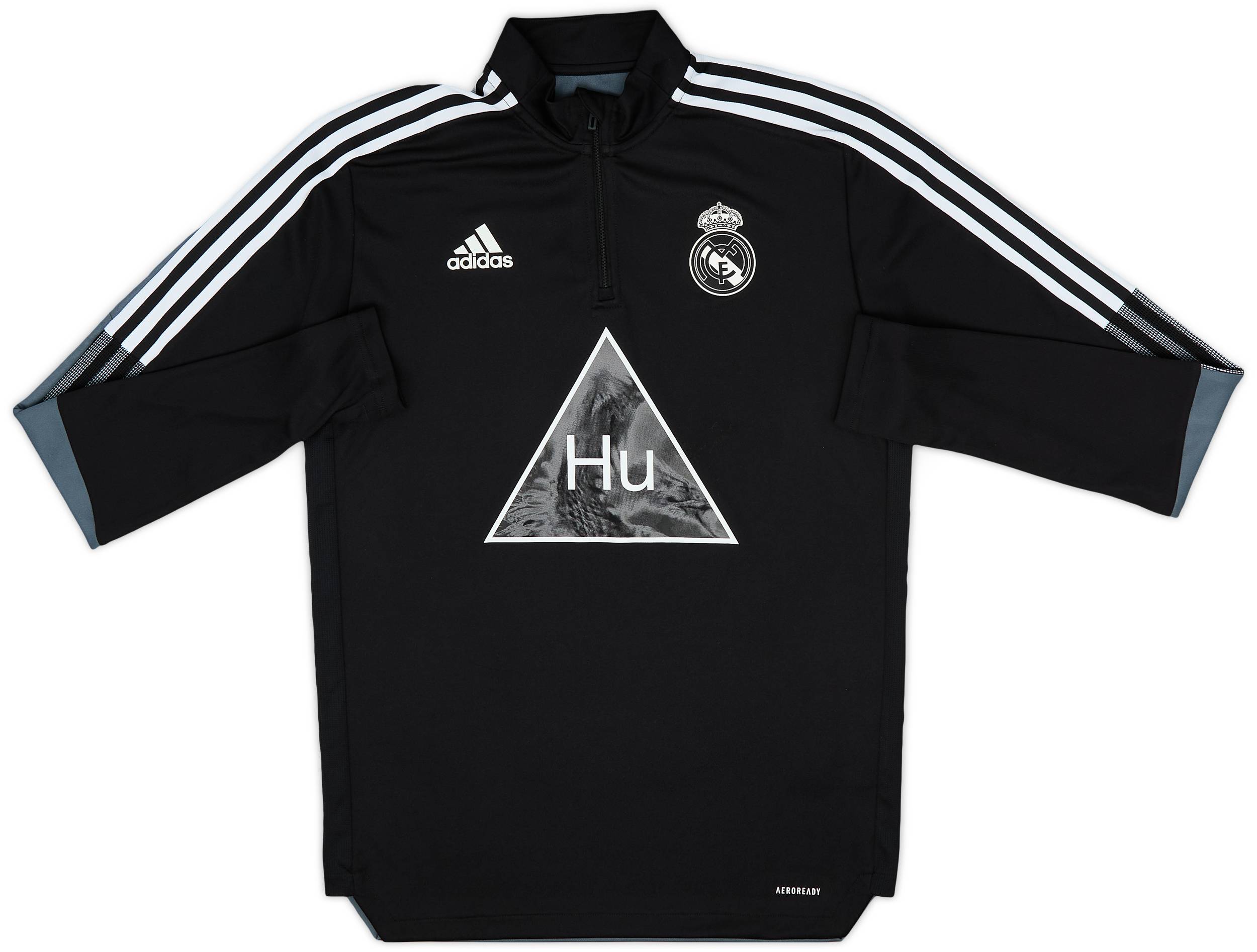 2020-21 Real Madrid adidas x Humanrace 1/4 Zip Drill Top - 8/10 - (M)