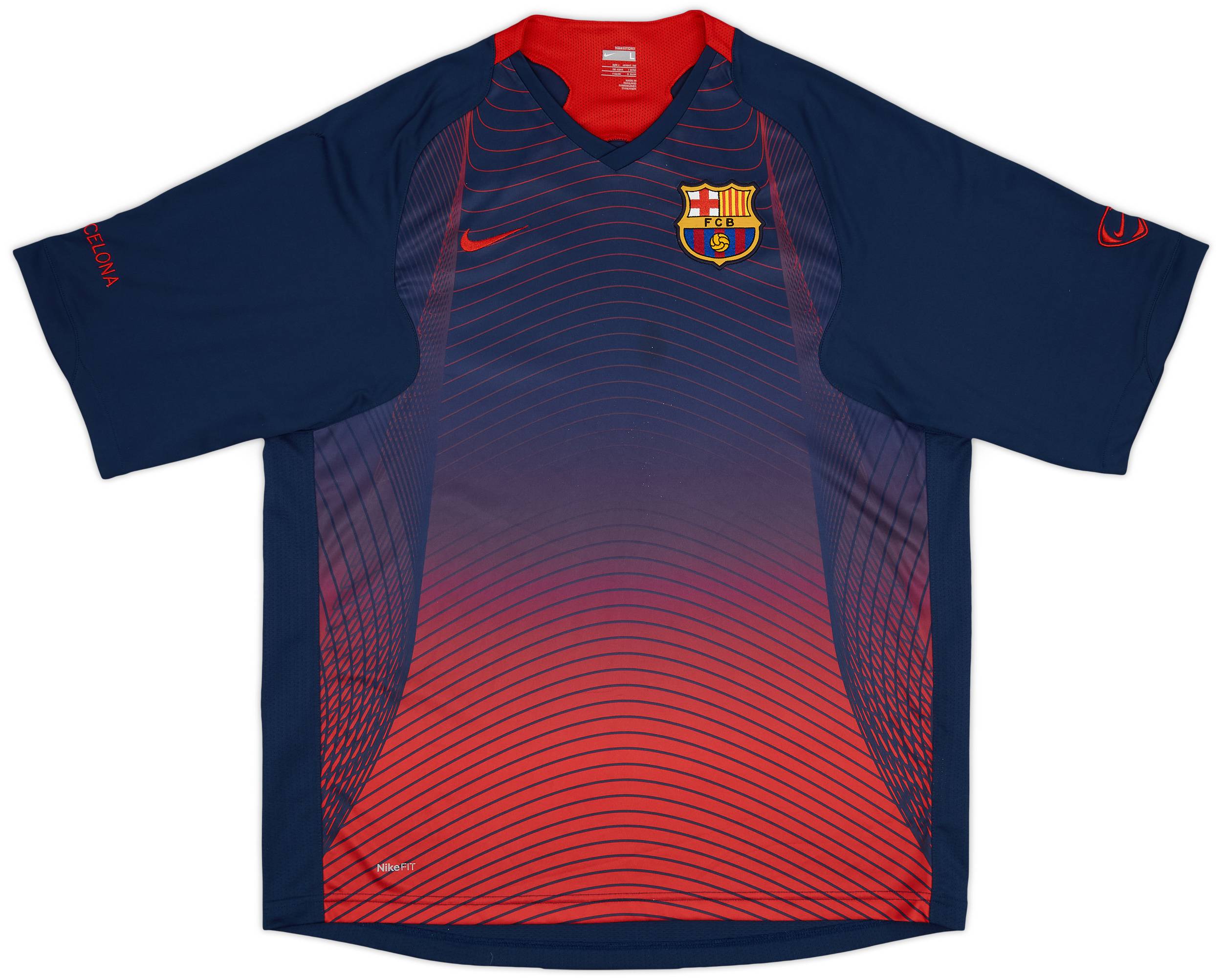 2007-08 Barcelona Nike Training Shirt - 9/10 - (L)