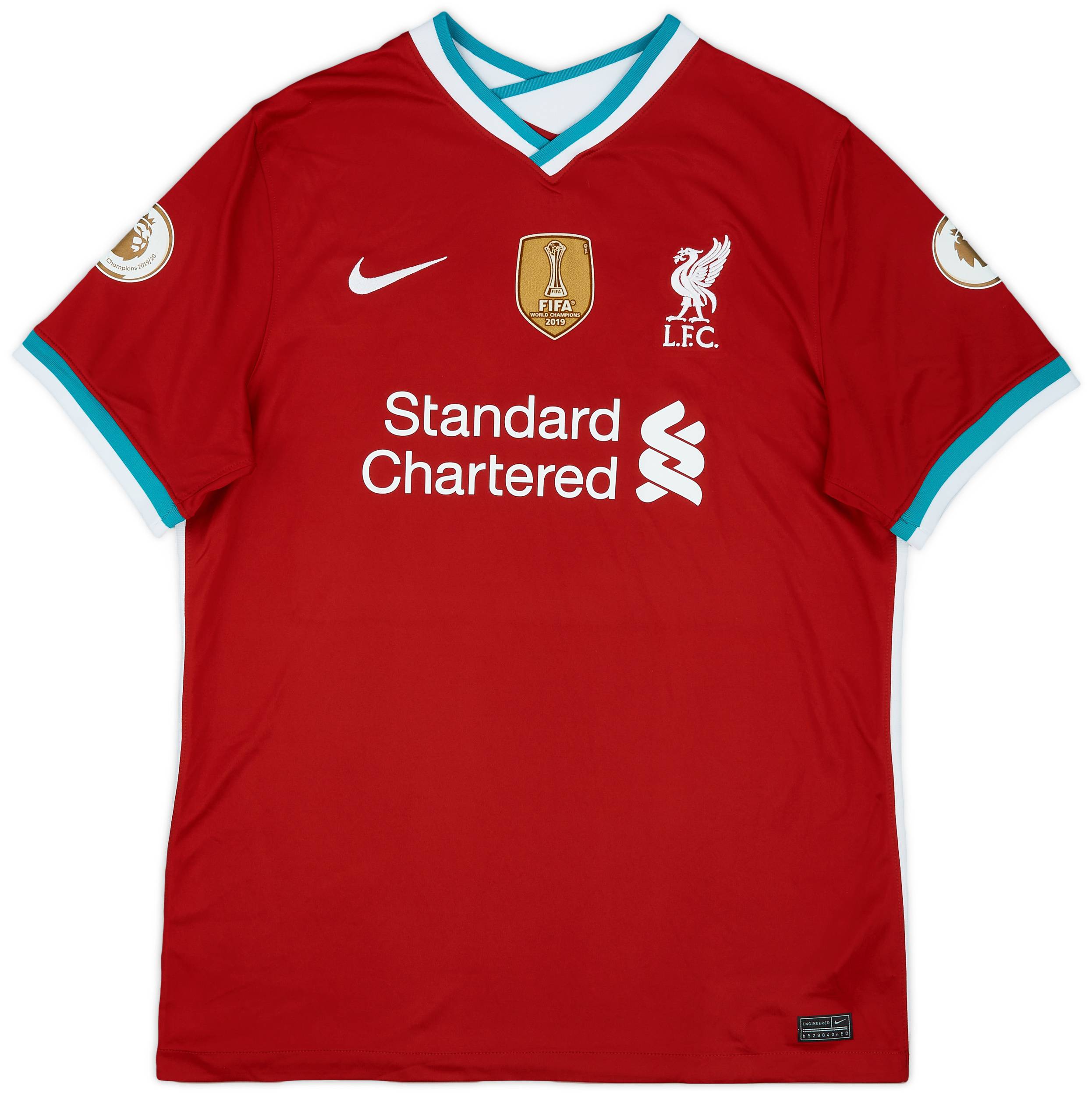 2020-21 Liverpool Home Shirt Champions 2019/20 - 9/10 - (XL)