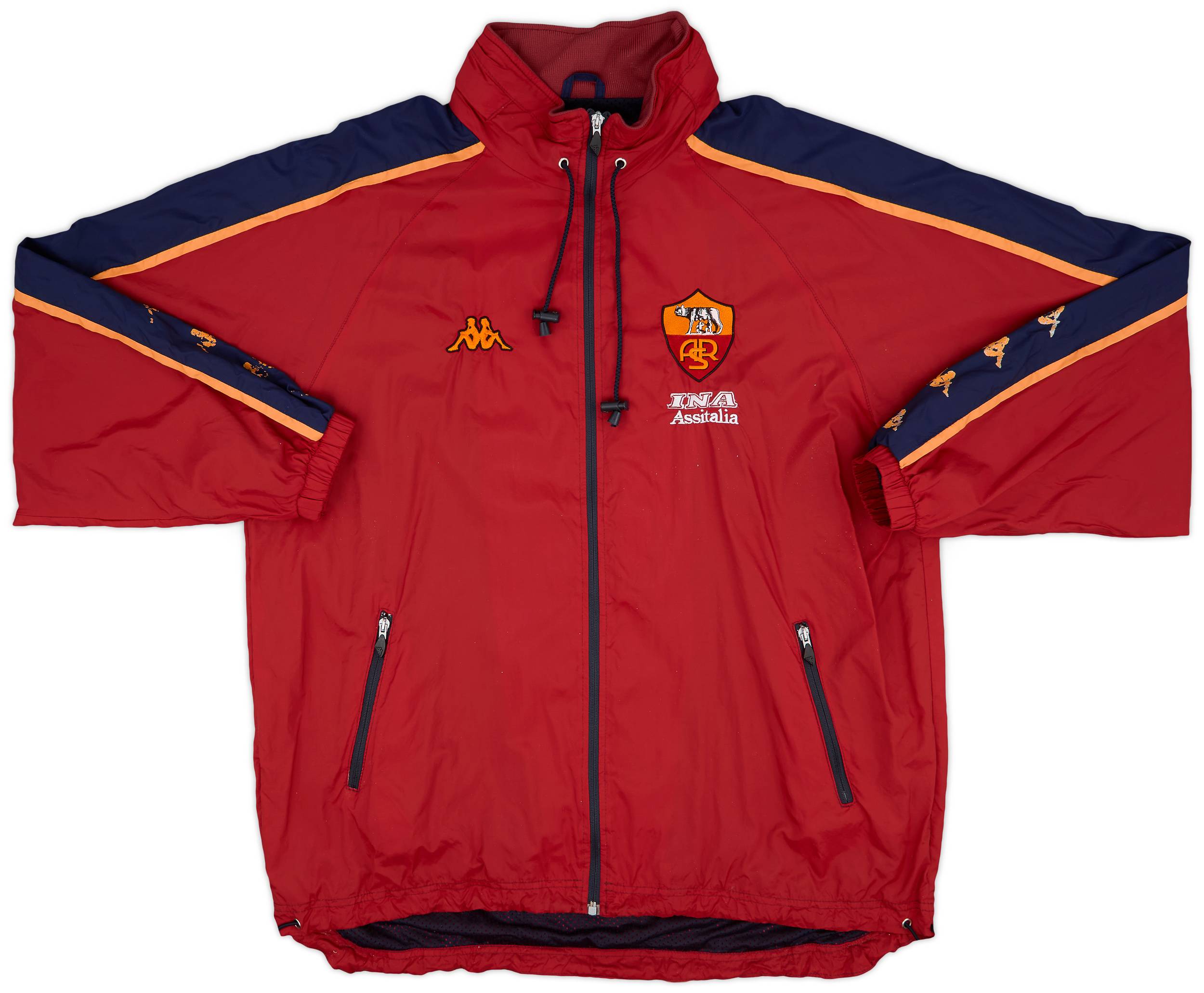 2001-02 Roma Kappa Hooded Rain Jacket - 7/10 - (XXL)