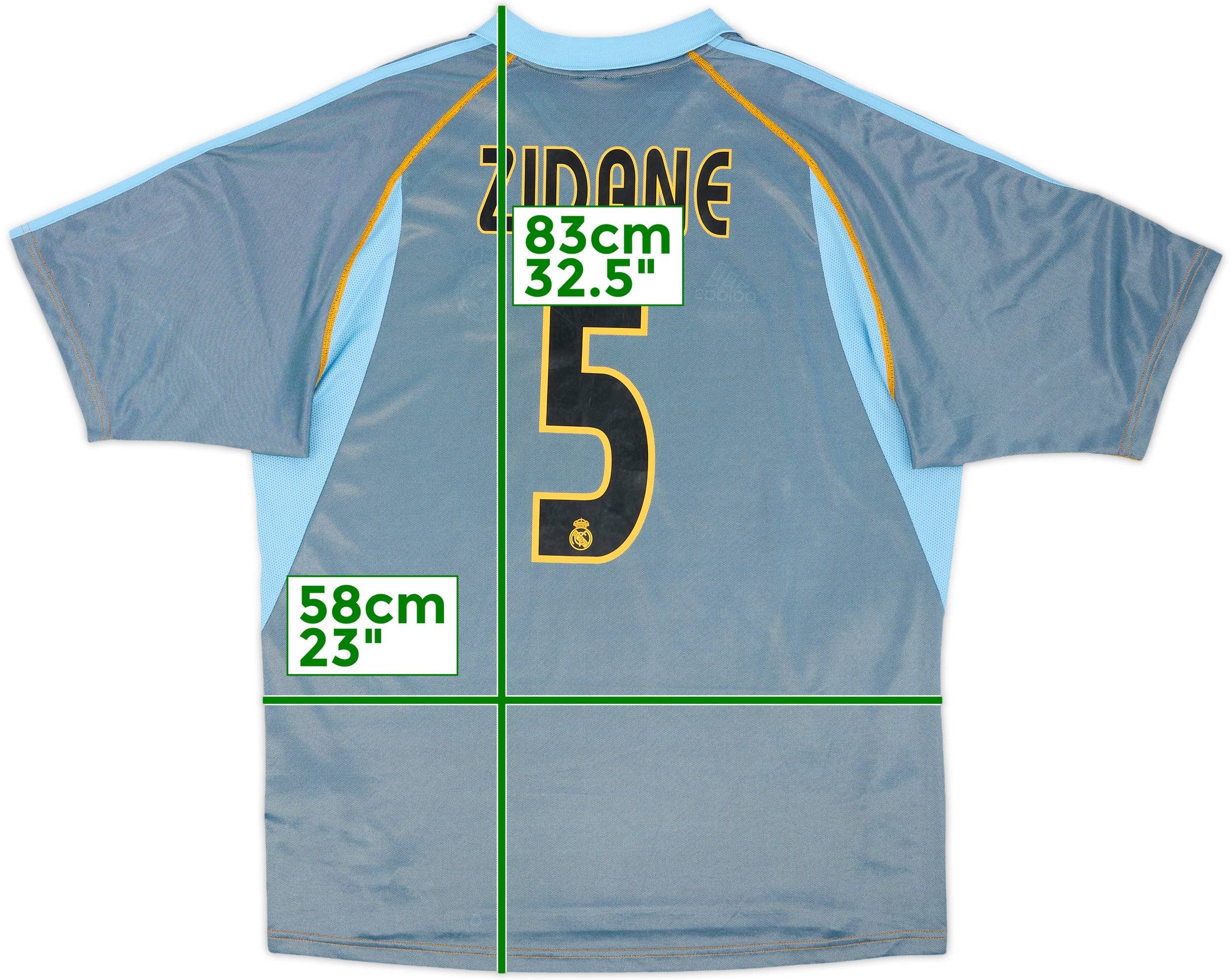 2003-04 Real Madrid Third Shirt Zidane #5 - 8/10 - (L)