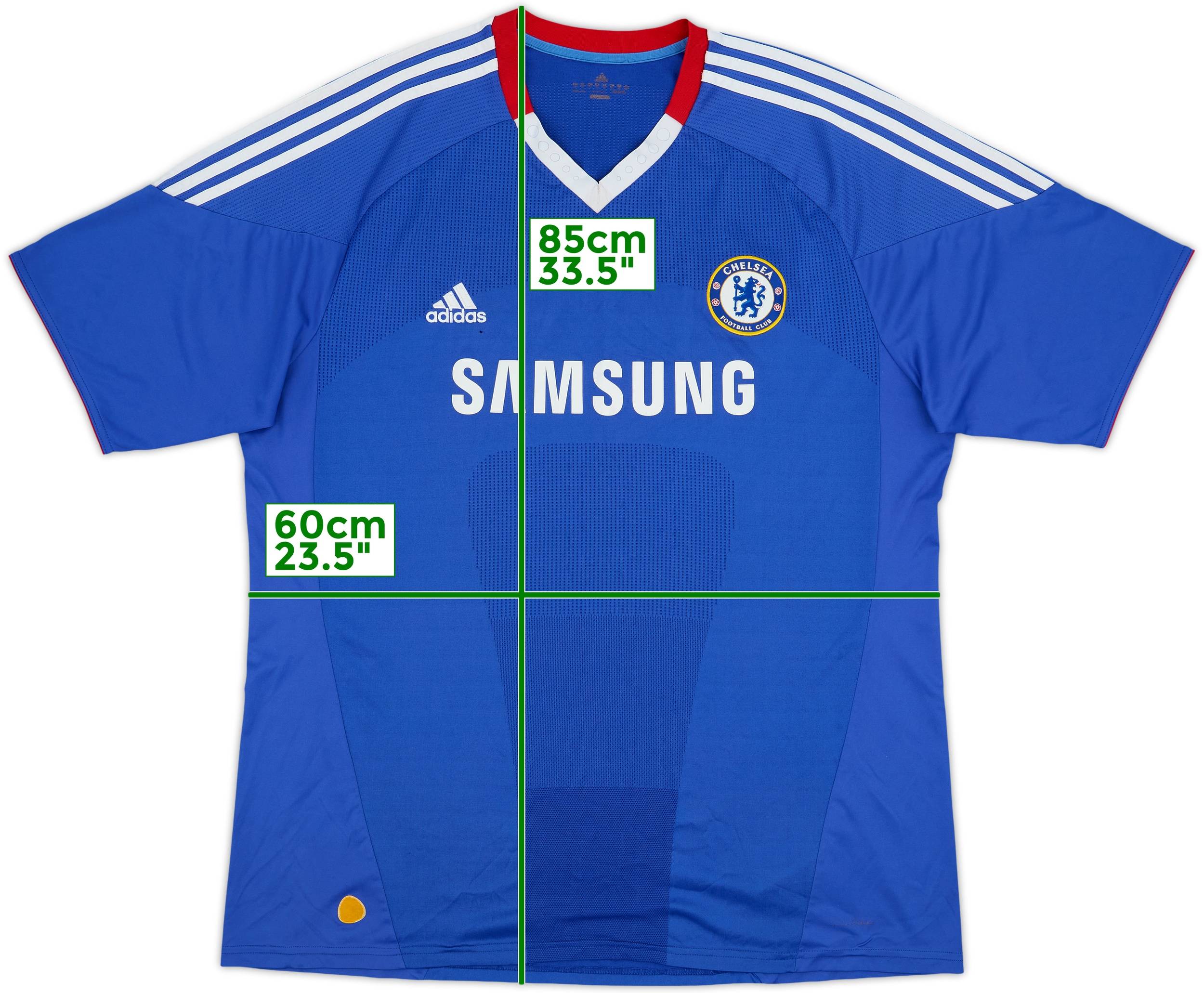 【正規品10-11  Chelsea  shirt】XL Camiseta de local del Chelsea 2010-11 - 5/10 - (XL)