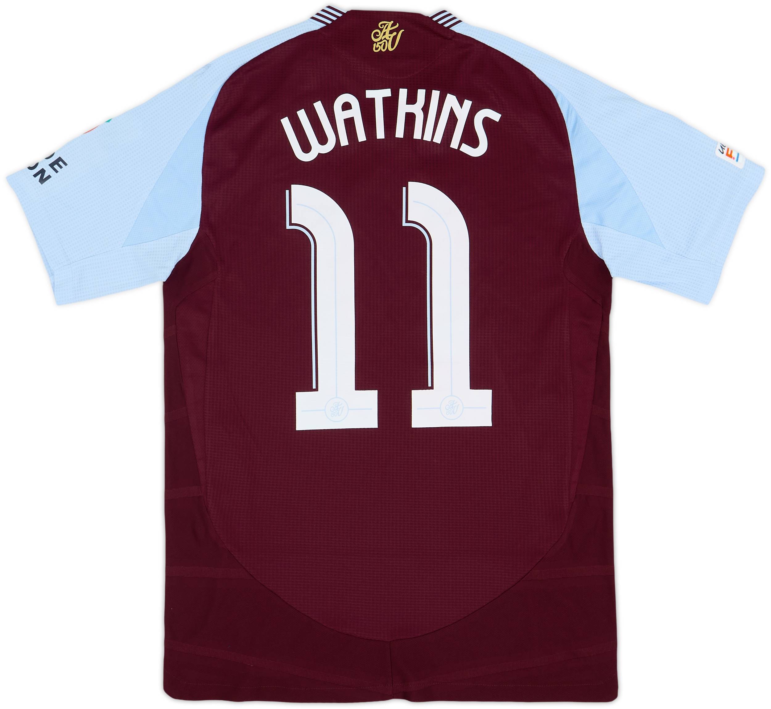 2024-25 Aston Villa Authentic Home Shirt Watkins #11 (S)