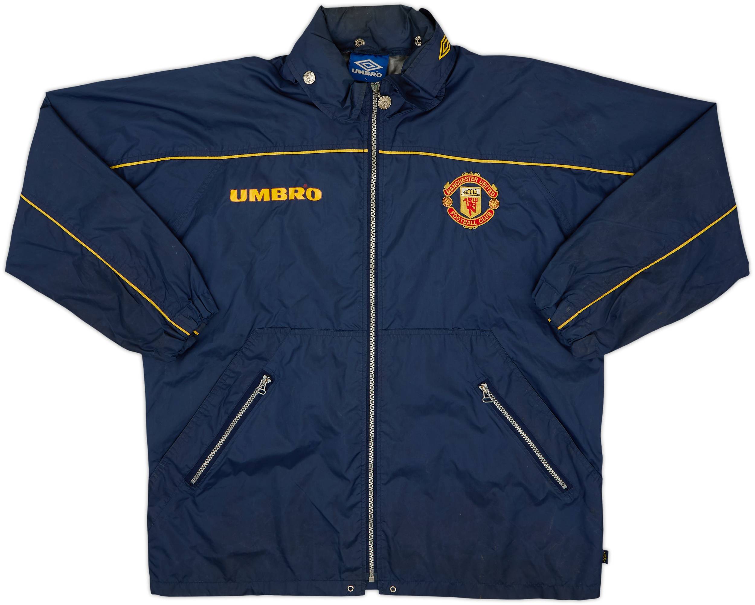 1996-98 Manchester United Umbro Hooded Rain Jacket - 9/10 - (Y)