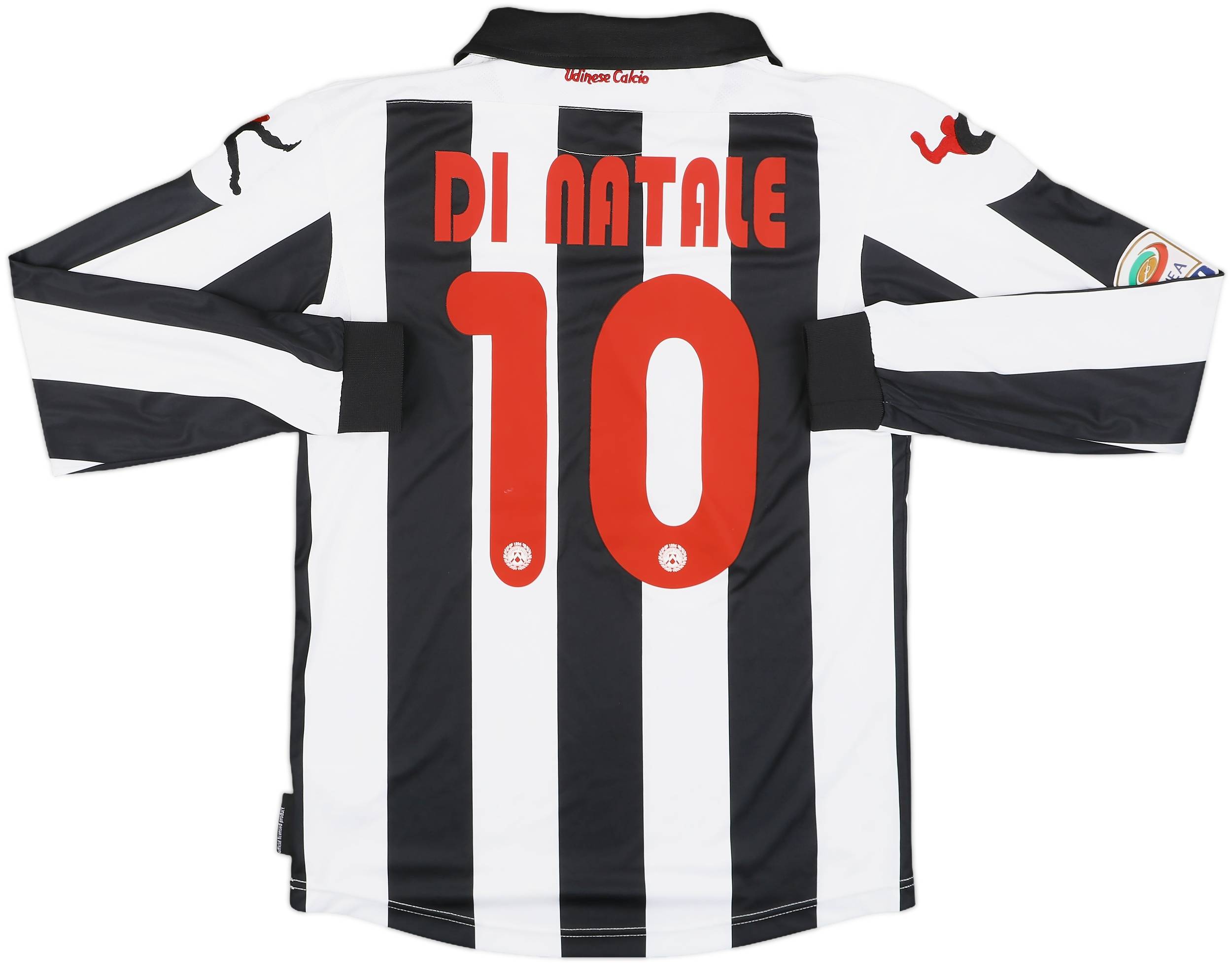 2012-13 Udinese Home L/S Shirt Di Natale #10 - 8/10 - (M)