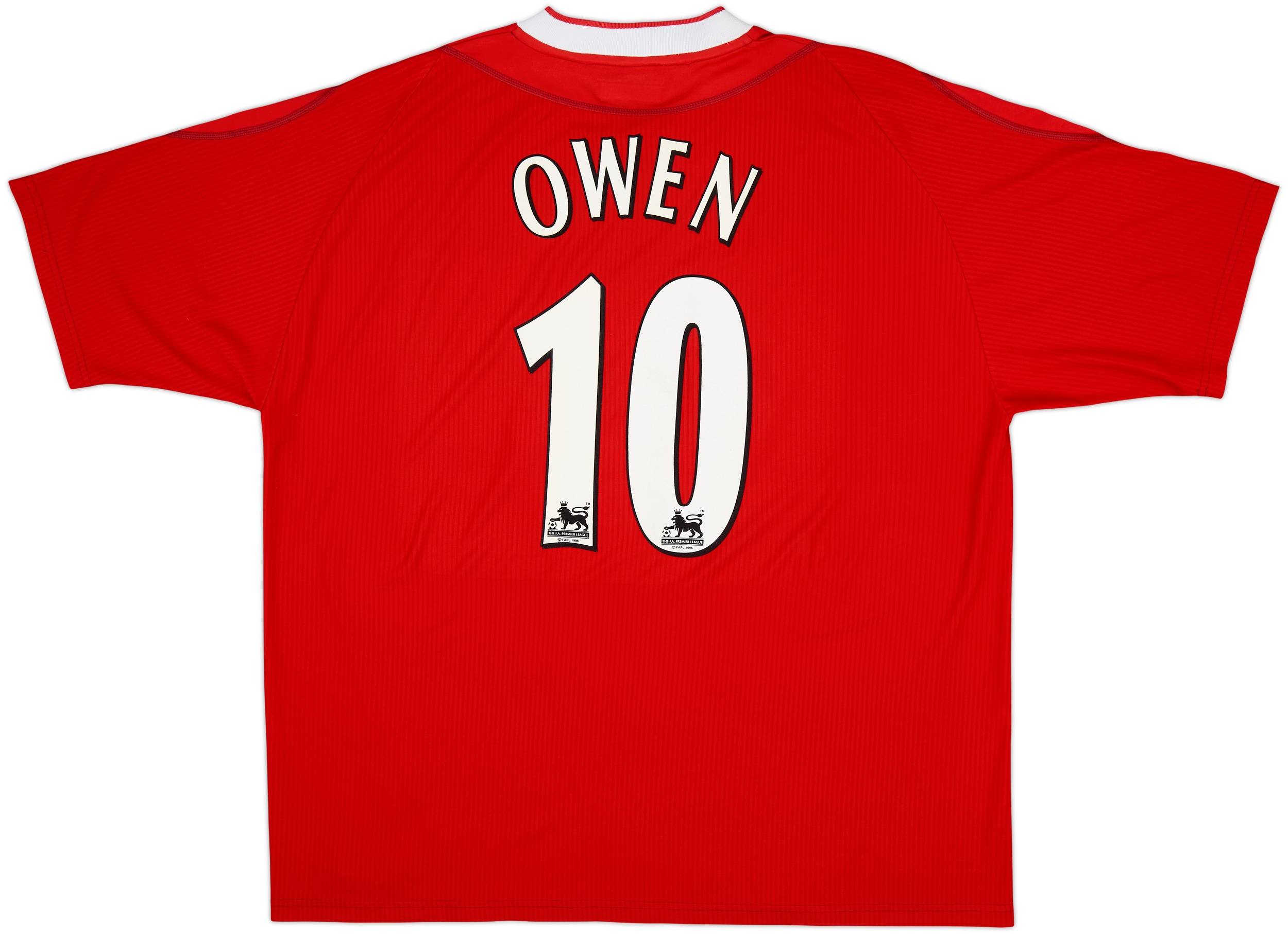 2002-04 Liverpool Home Shirt Owen #10 - 9/10 - (XXL)