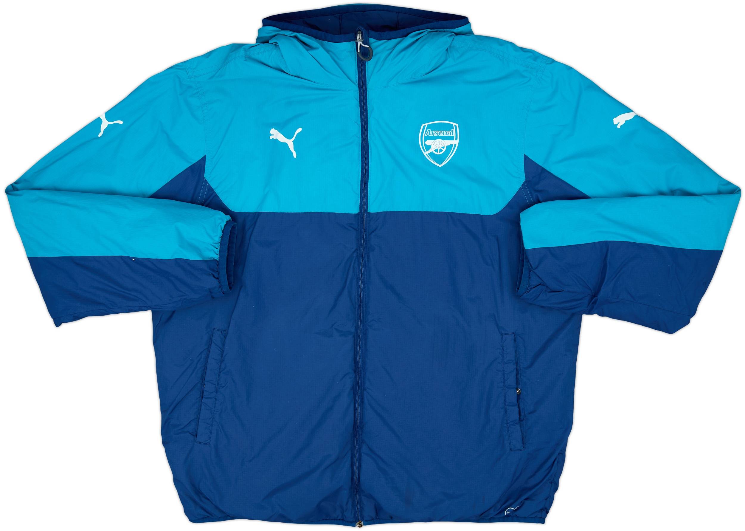2014-15 Arsenal Puma Reversible Padded Bench Coat 7/10 (M)