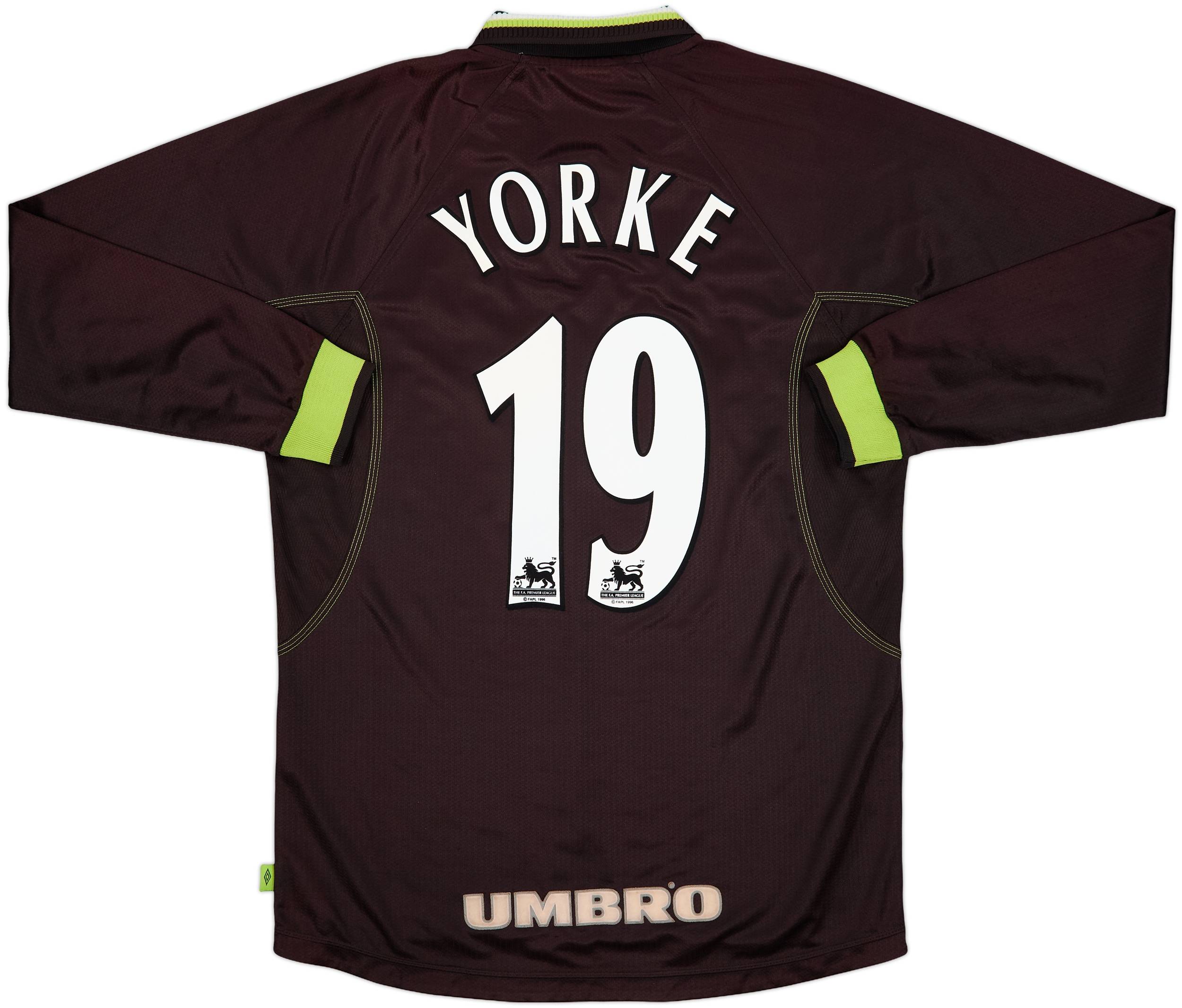 1998-99 Manchester United Third L/S Shirt Yorke #19 - 6/10 - (M)