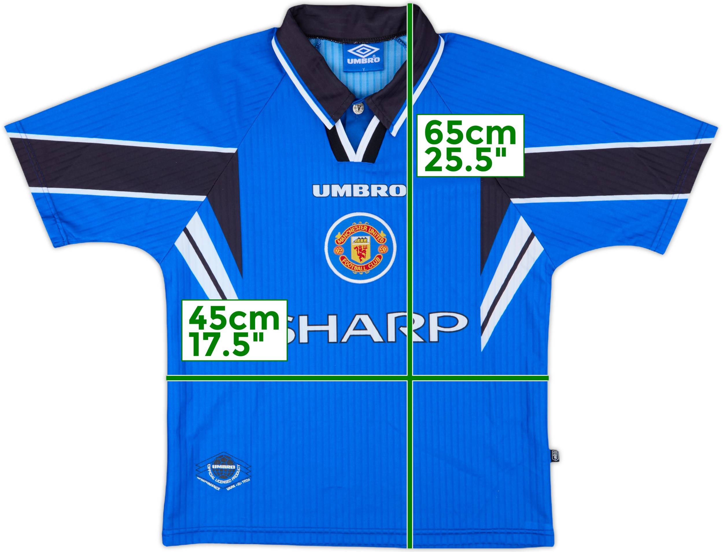 1996-98 Manchester United Third Shirt - 9/10 - (Y)