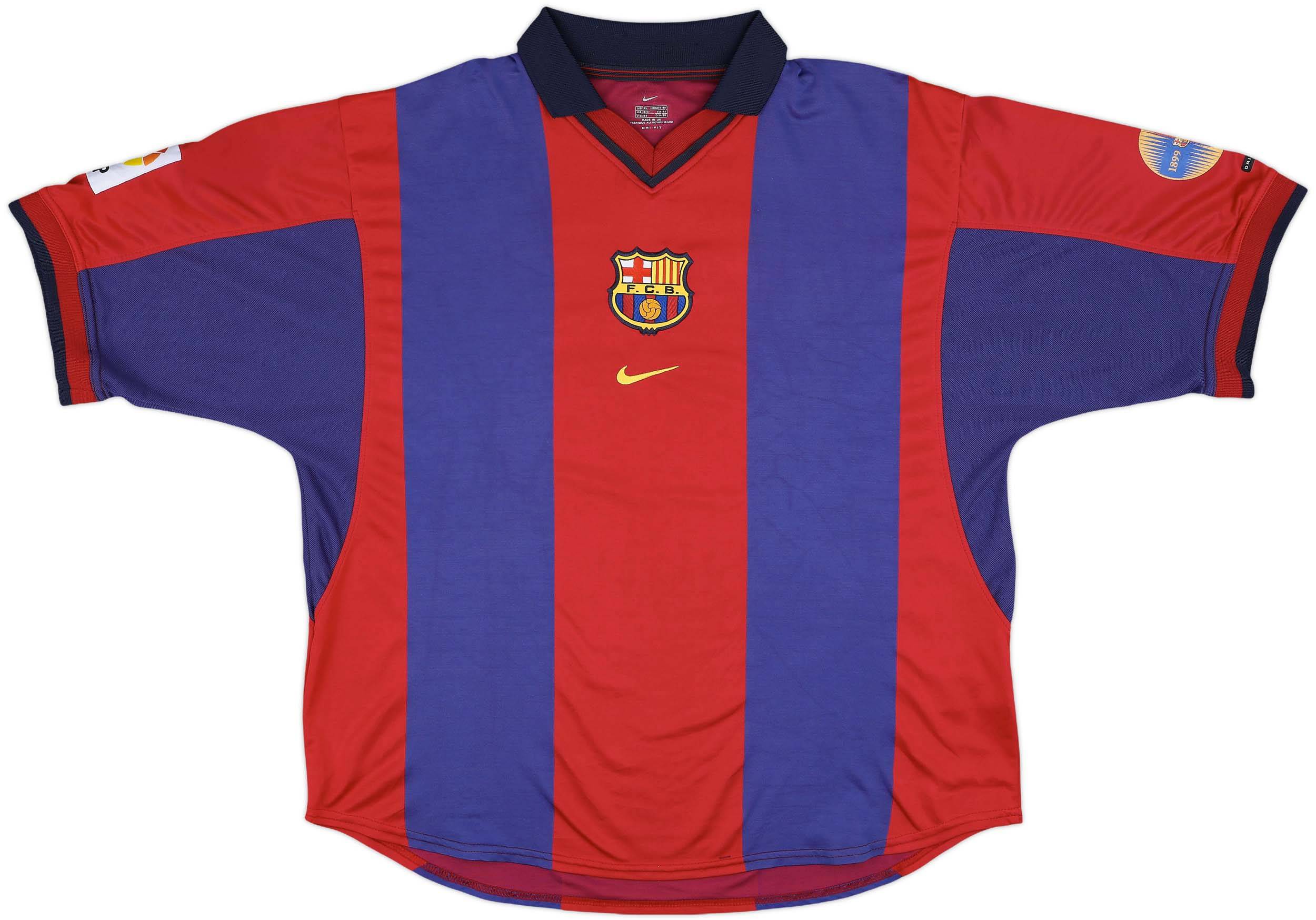 FCバルセロナ RIVALDO 10 ユニフォーム Mサイズ 2000-01 Barcelona Home Shirt Rivaldo #10 - 8/10 - (XL)