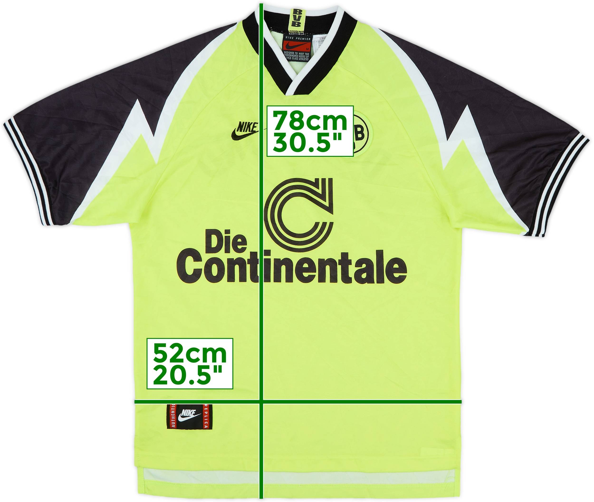 1995-96 Borussia Dortmund Home Shirt - 9/10 - (M)