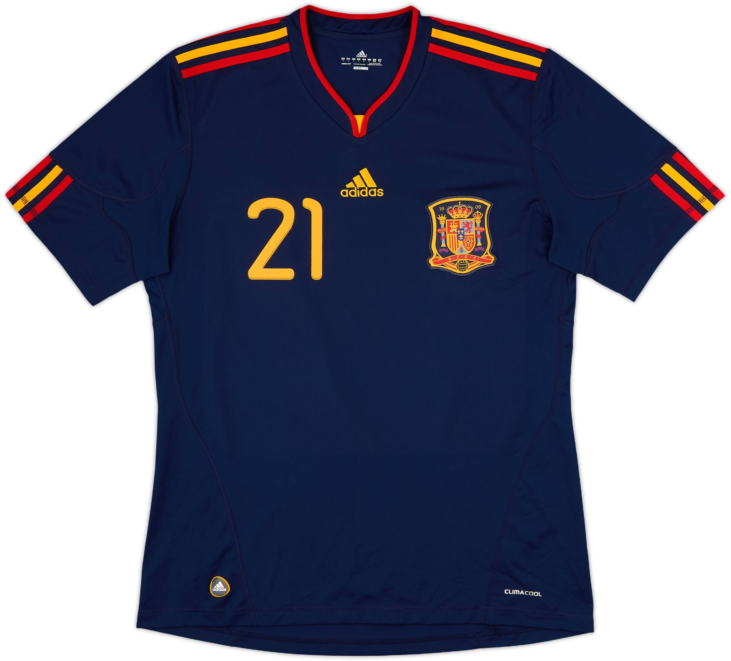 2010-11 Spain Away Shirt Silva #21 - 10/10 - (L)