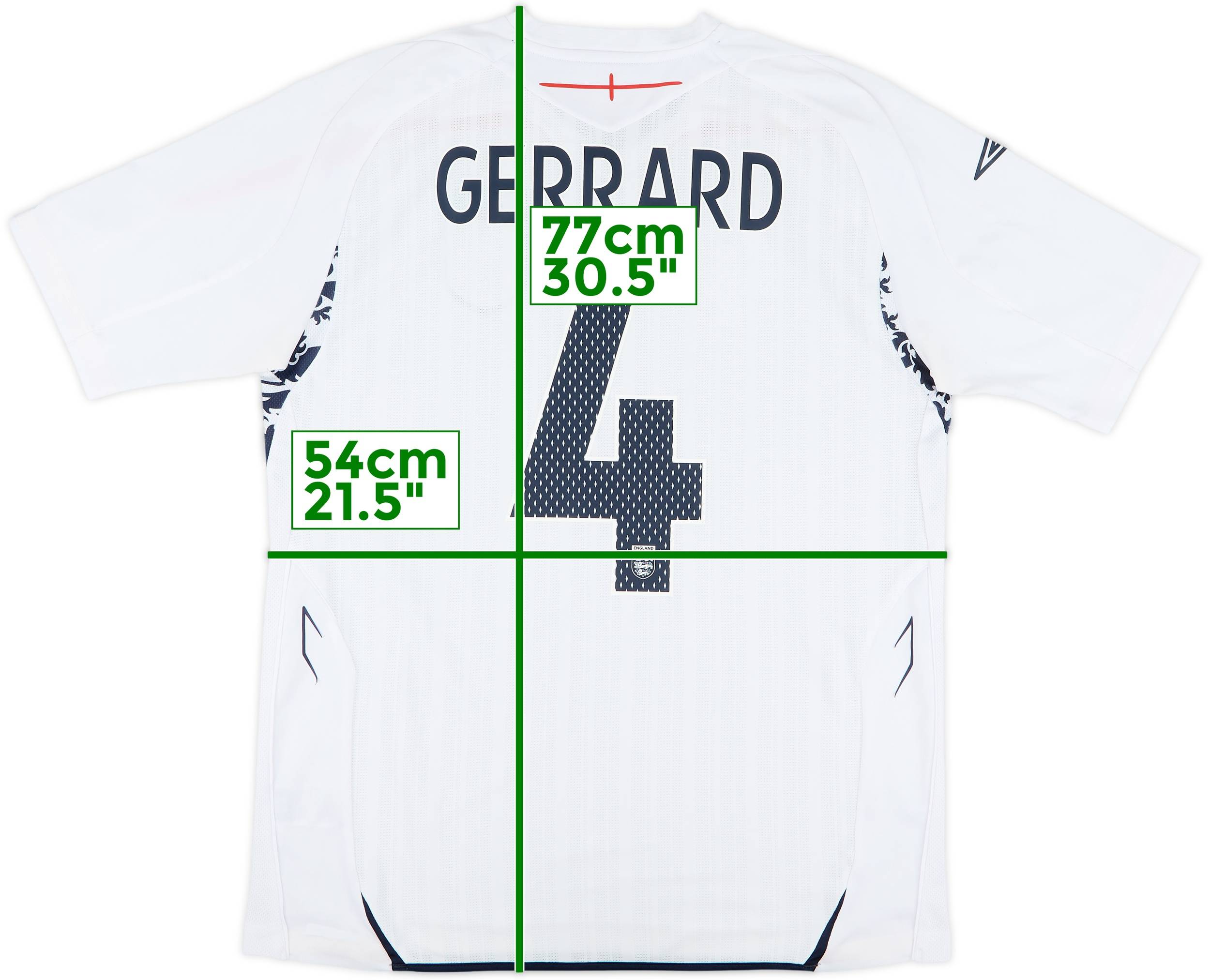 Umbro イングランド代表 GERRARD 4 ユニフォーム　リヴァプール Umbro イングランド代表 GERRARD 4 ユニフォーム リヴァプール