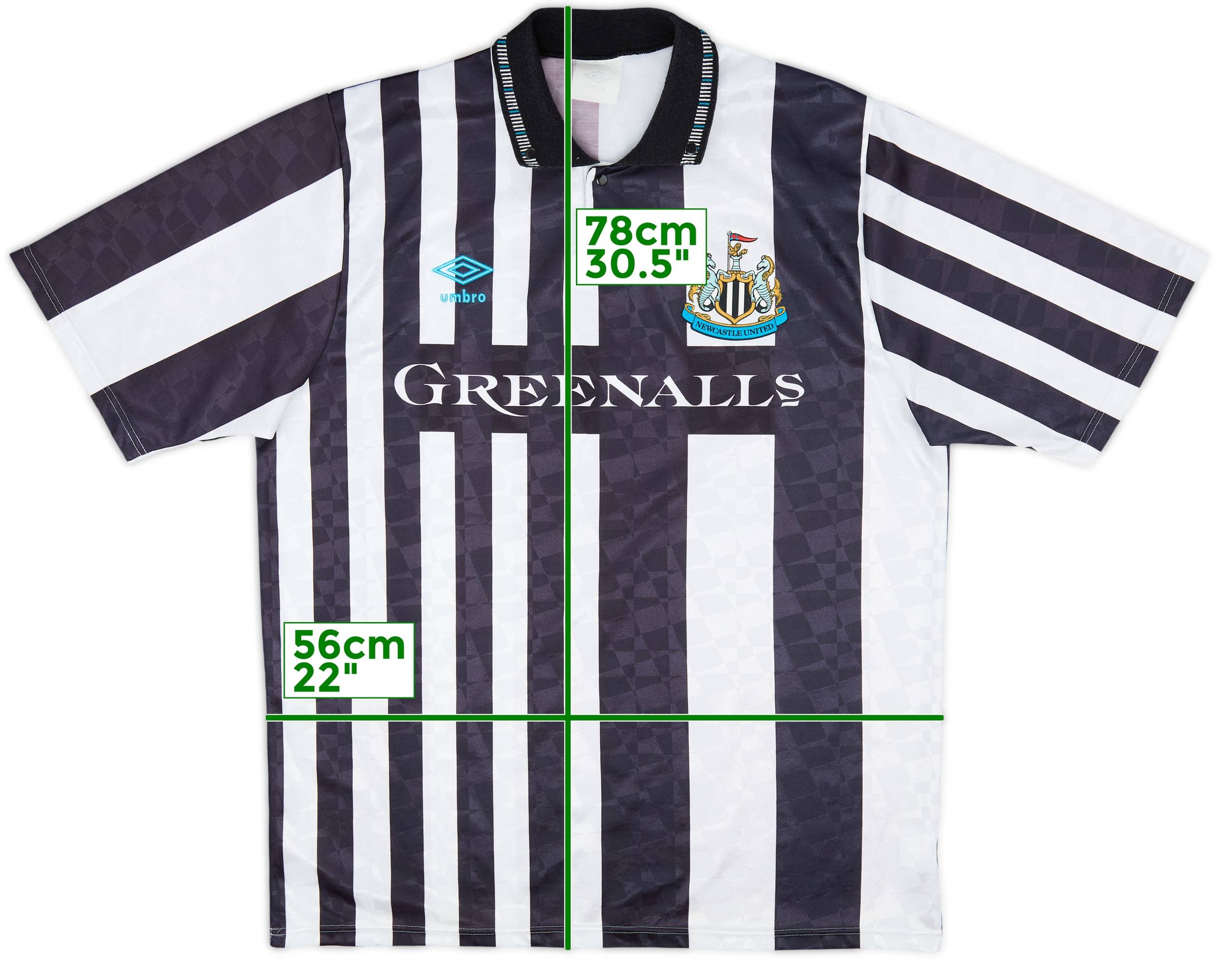 1990-91 Newcastle United Home Shirt - 7/10 - (L)