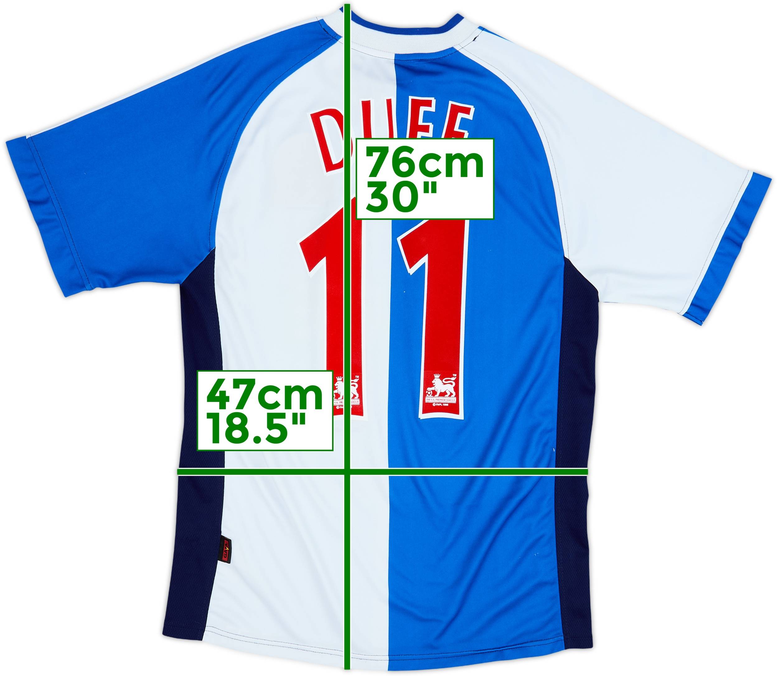 2000-02 Blackburn Home Shirt Duff #11 - 8/10 - (S)