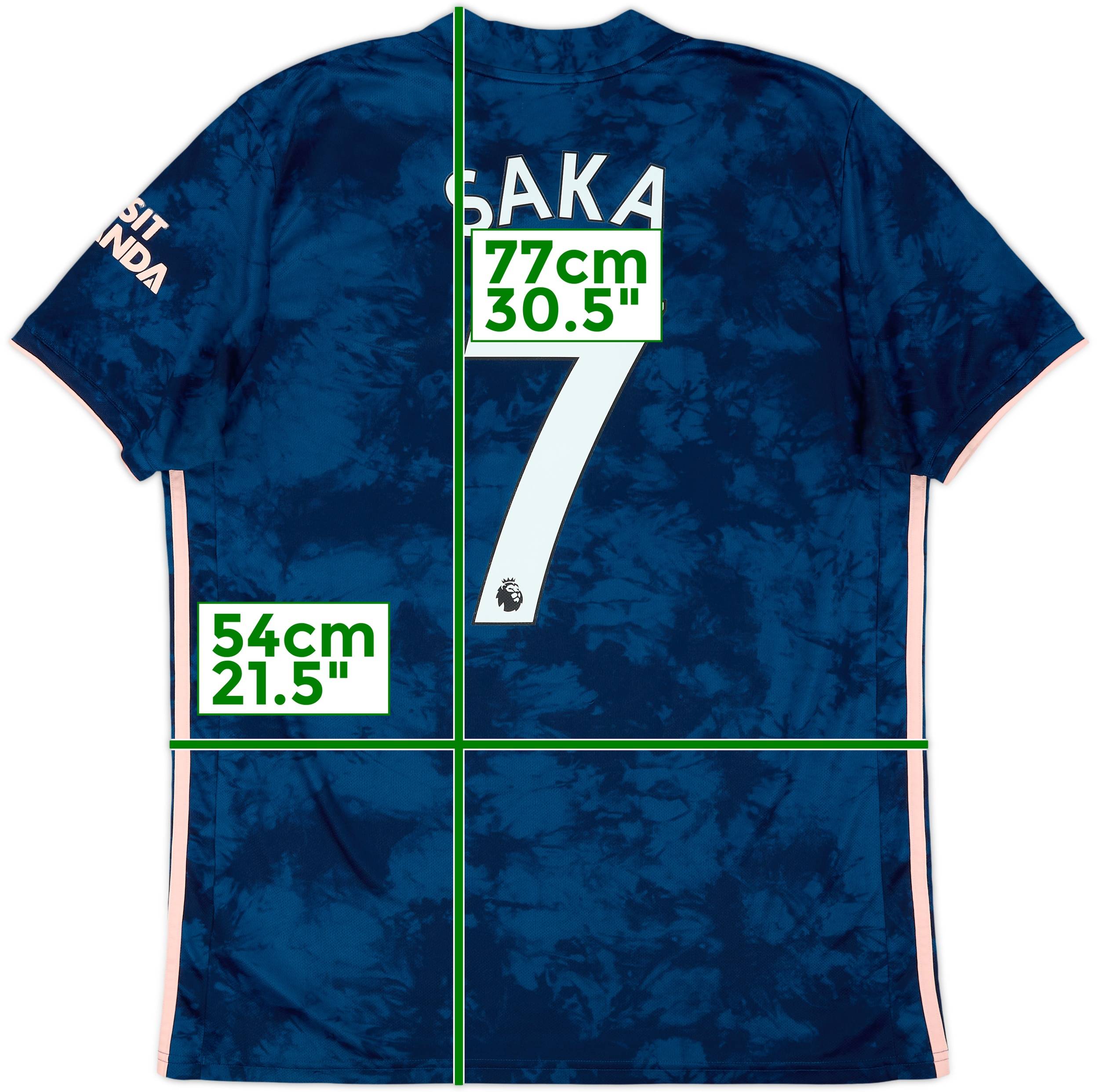 2020-21 Arsenal Third Shirt Saka #7 - 6/10 - (L)