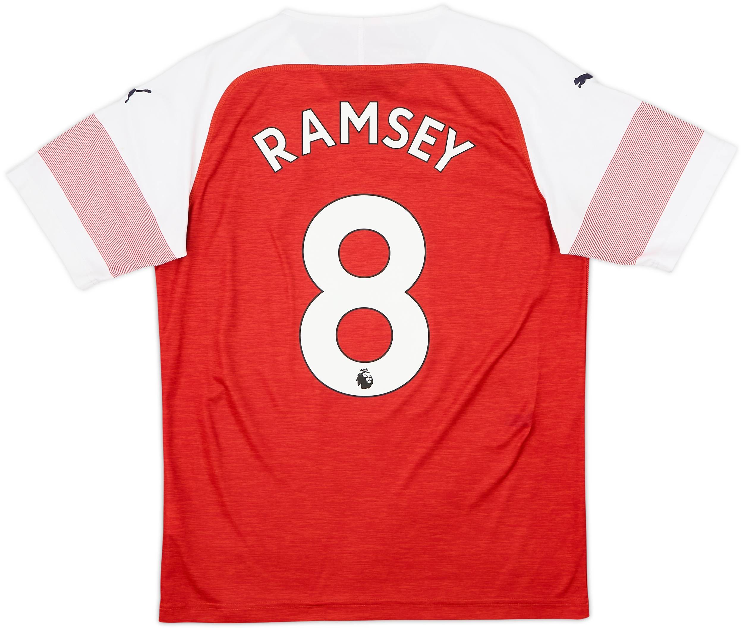 アーセナル RAMSEY 8番 シャツ Puma 2018-19 Arsenal Home Shirt Ramsey #8 - 7/10 - (M)
