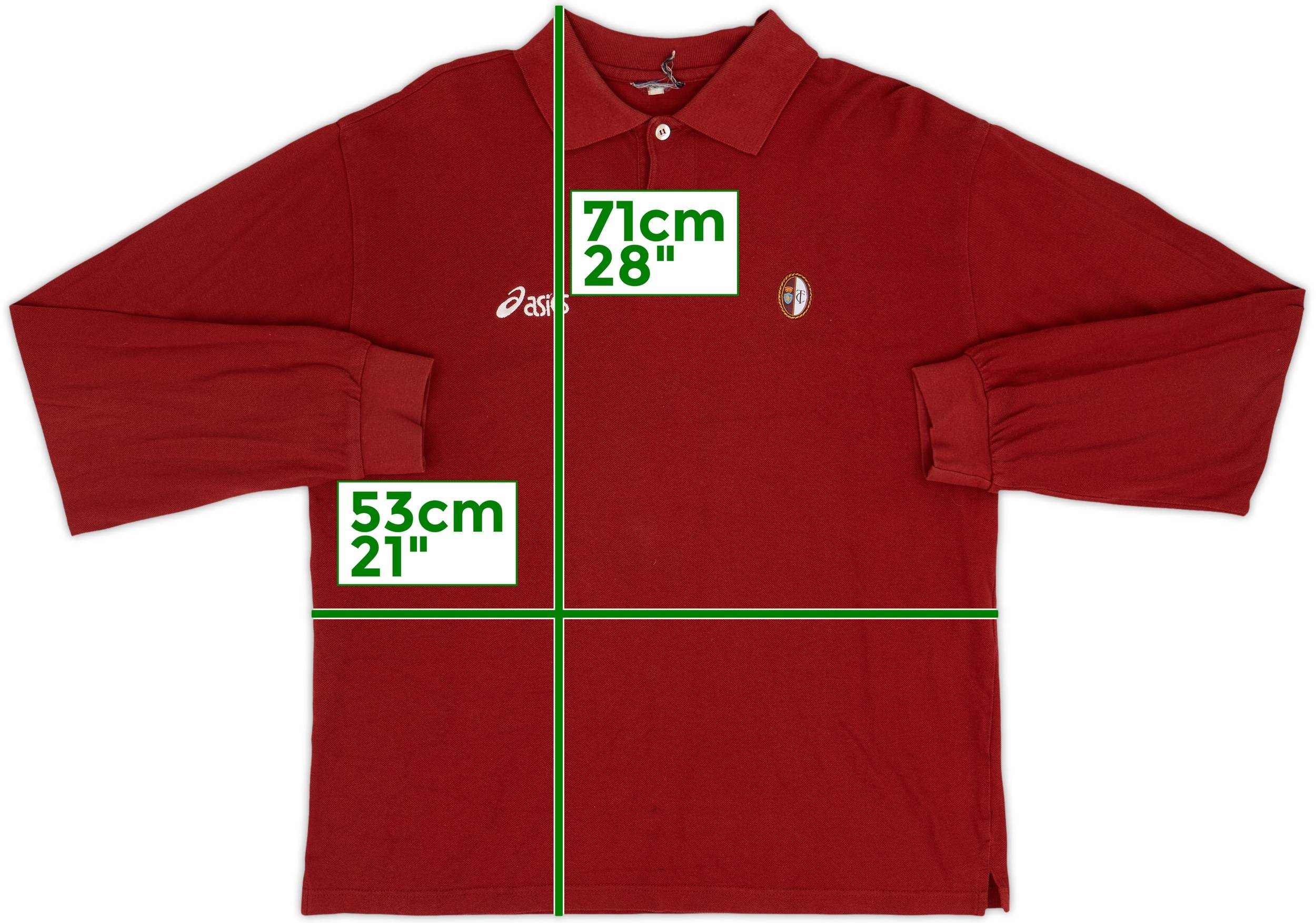 2002-04 Torino Asics Polo L/S Shirt - 8/10 - (L)