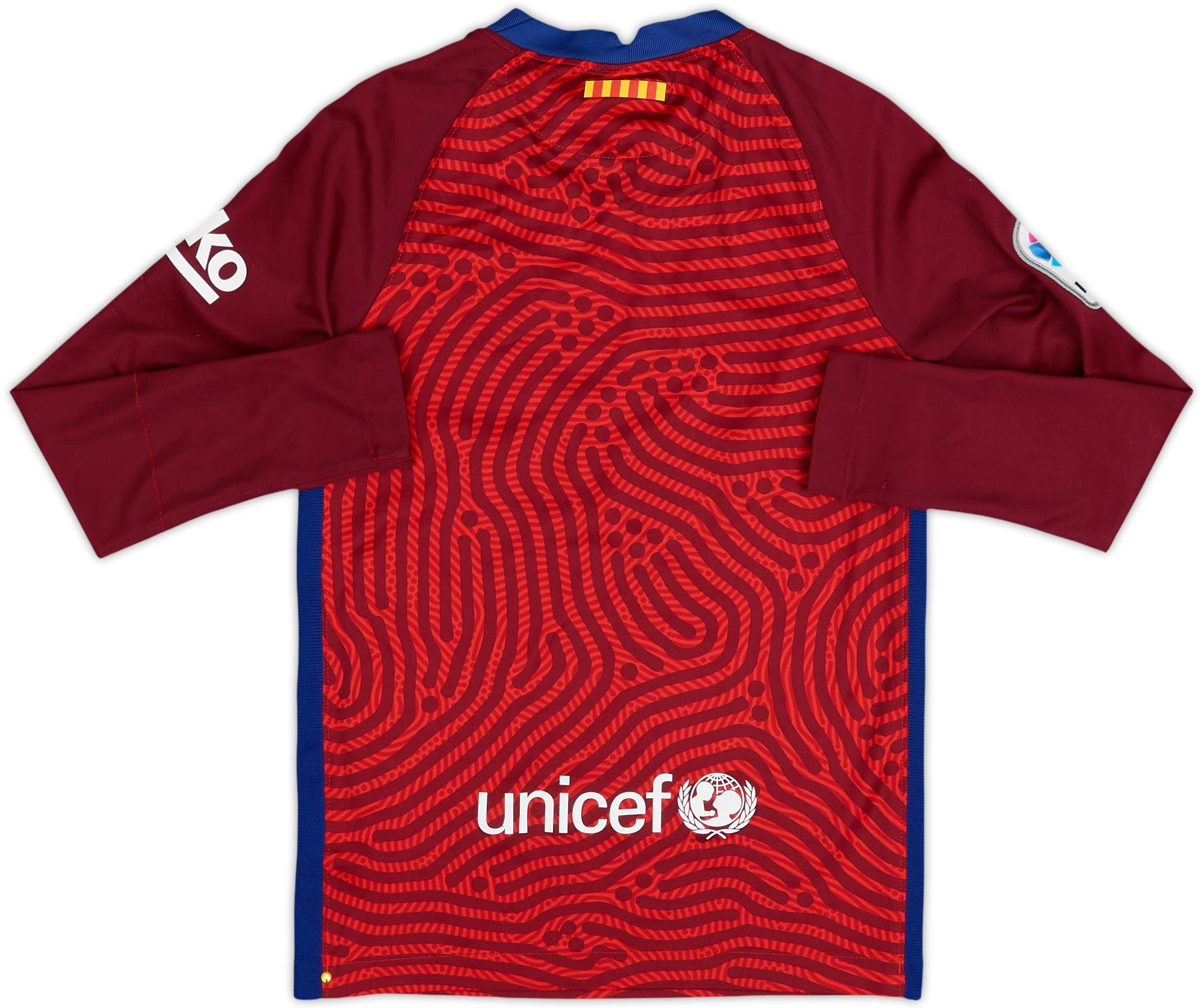 2020-21 Barcelona GK Shirt - 8/10 - (S.Boys)
