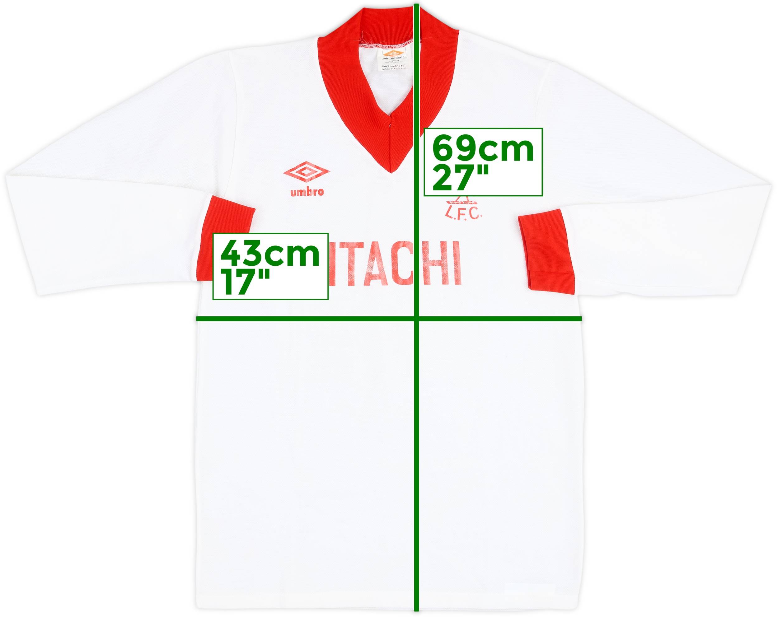 1979-81 Liverpool Away L/S Shirt - 4/10 - (S)