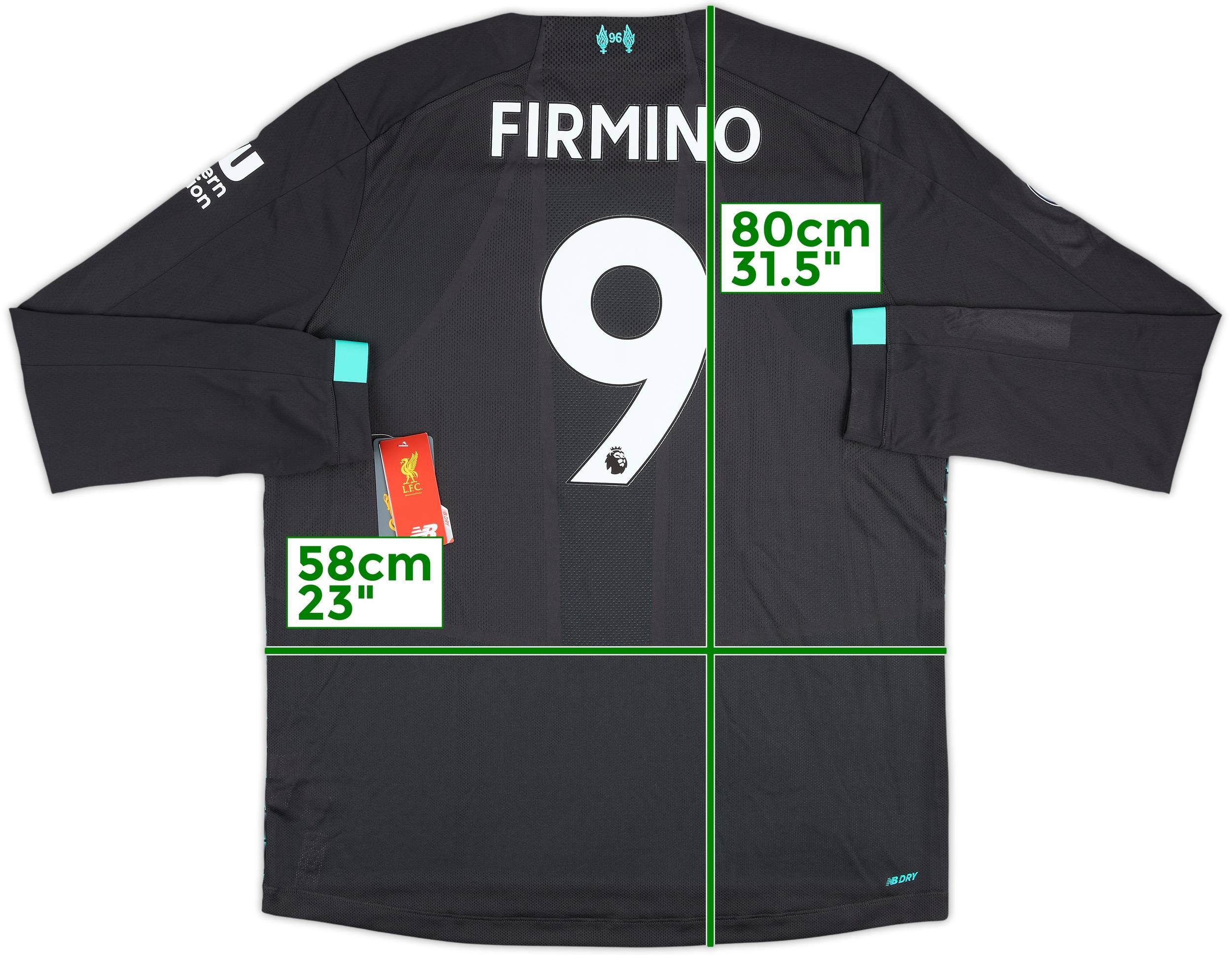 リヴァプールFC Firmino レプリカシャツ 9番 2019-20 Liverpool Third L/S Shirt Firmino #9 (XL)