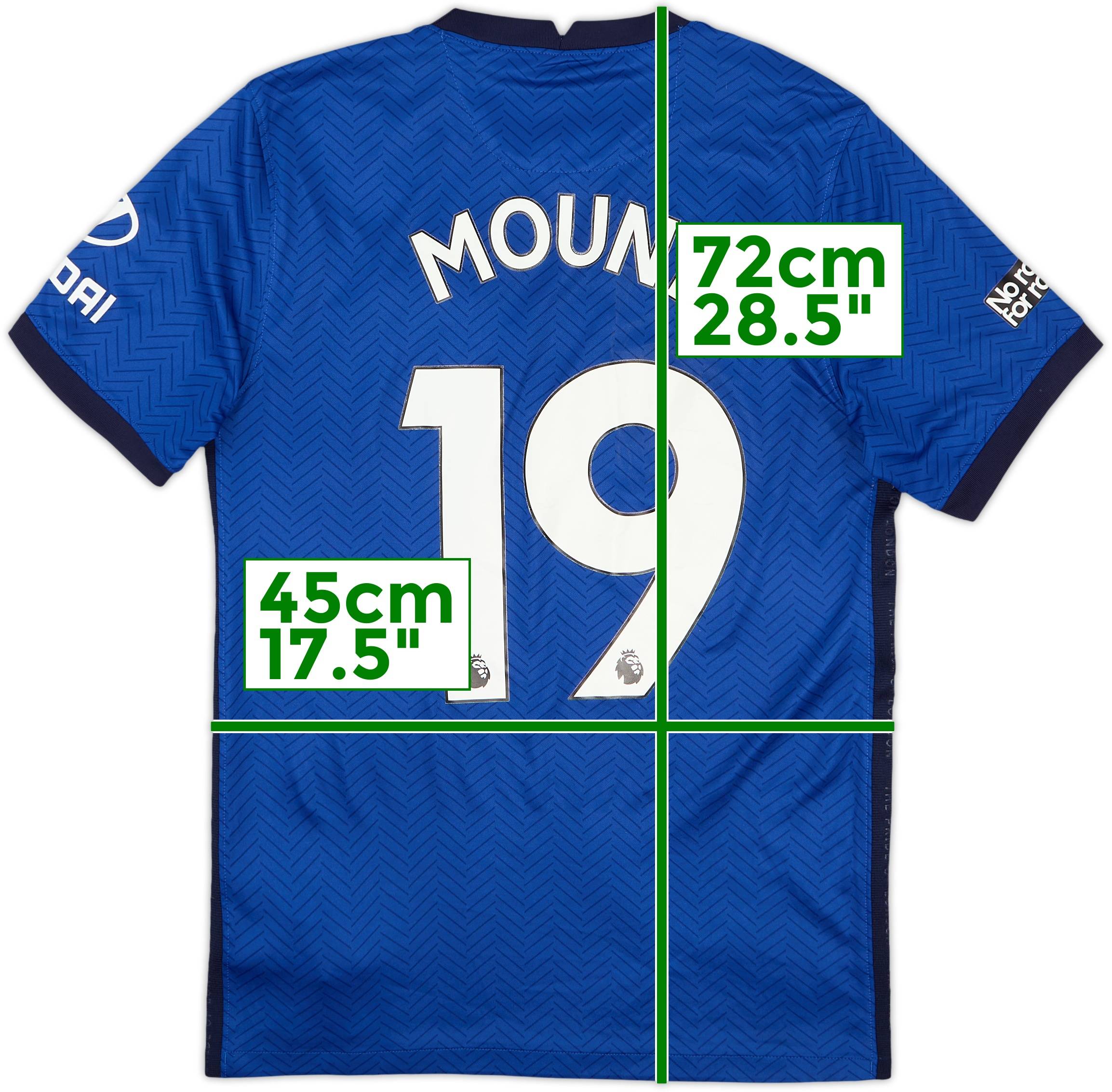 Chelsea Mason Mount 19-20シーズン 2020-21 Chelsea Home Shirt Mount #19 - 6/10 - (S)
