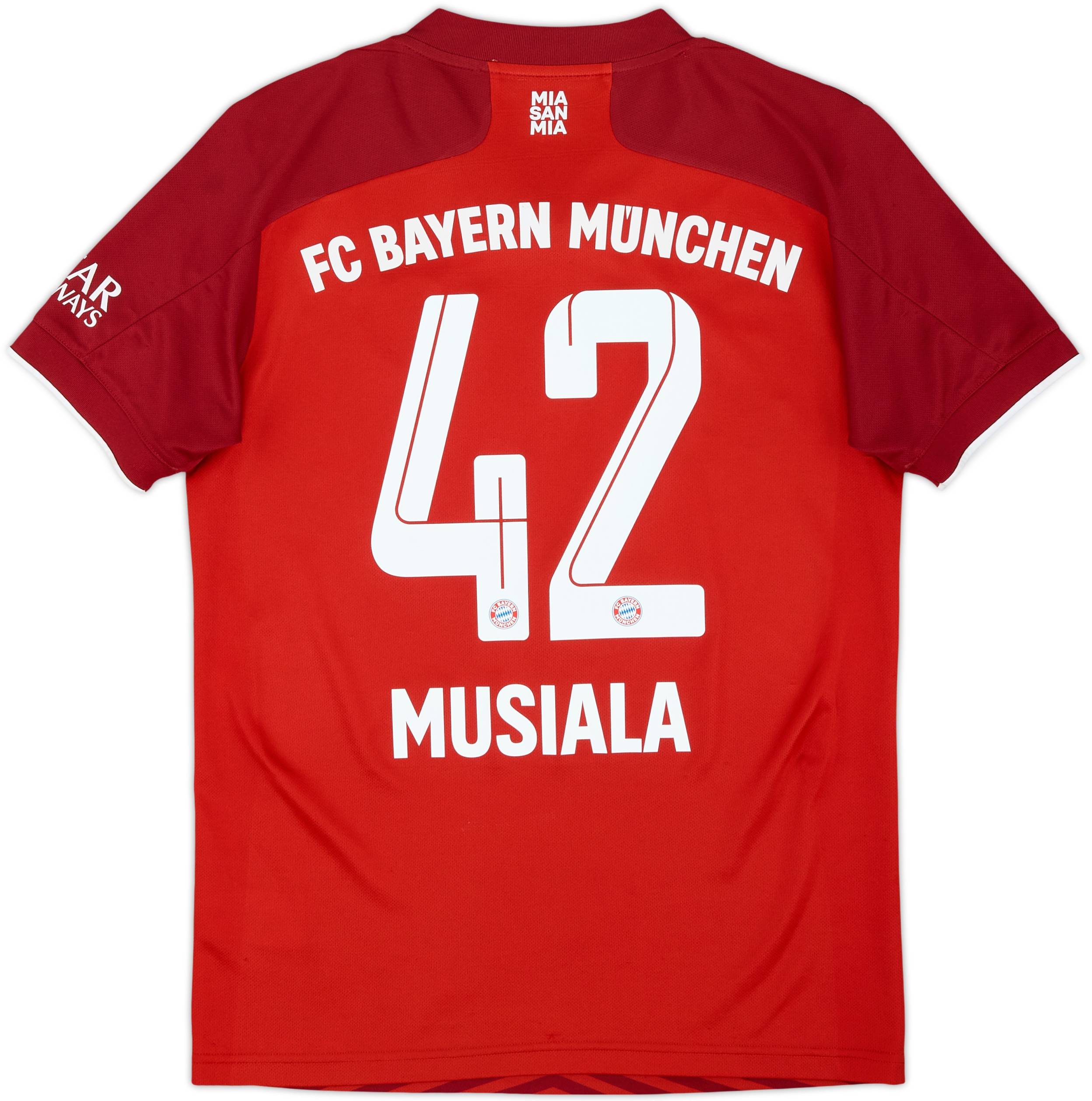 FC Bayern München Musiala 42 ユニフォーム 2021-22 Bayern Munich Home Shirt Musiala #42 - 5/10 - (S)